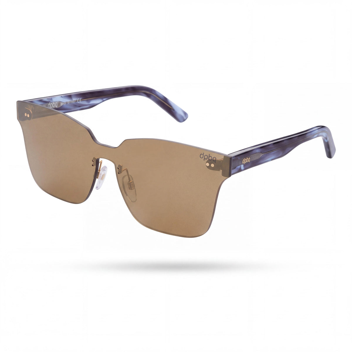 DP69 Women's Dps037-08 Gold Composite Frame Sunglasses featuring Clear Non-Polarized Lenses, 60mm Lens Width, Photo 1