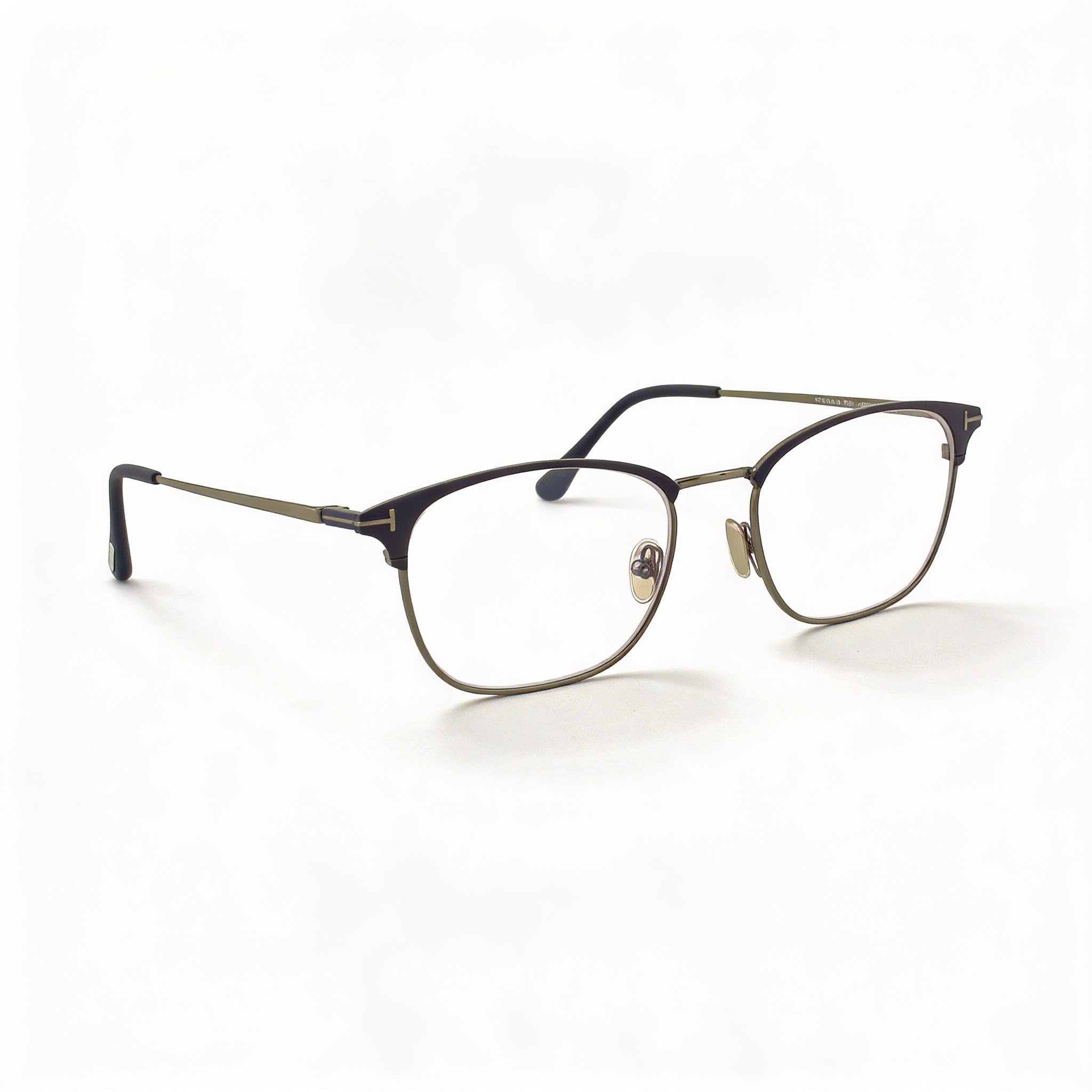 Gafas de sol Tom Ford FT5750-B para hombre, de metal, con protección contra la luz azul, en azul mate brillante y rutenio oscuro, 54 mm, Photo 1