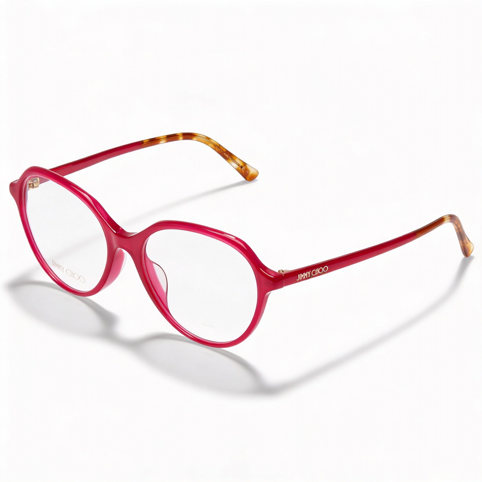 JIMMY CHOO Jc345/F Women's Acetate Optical Eyeglass Frames with Demo Plastic Lenses, Lens Width 52mm and Bridge Width 17mm, Photo 1