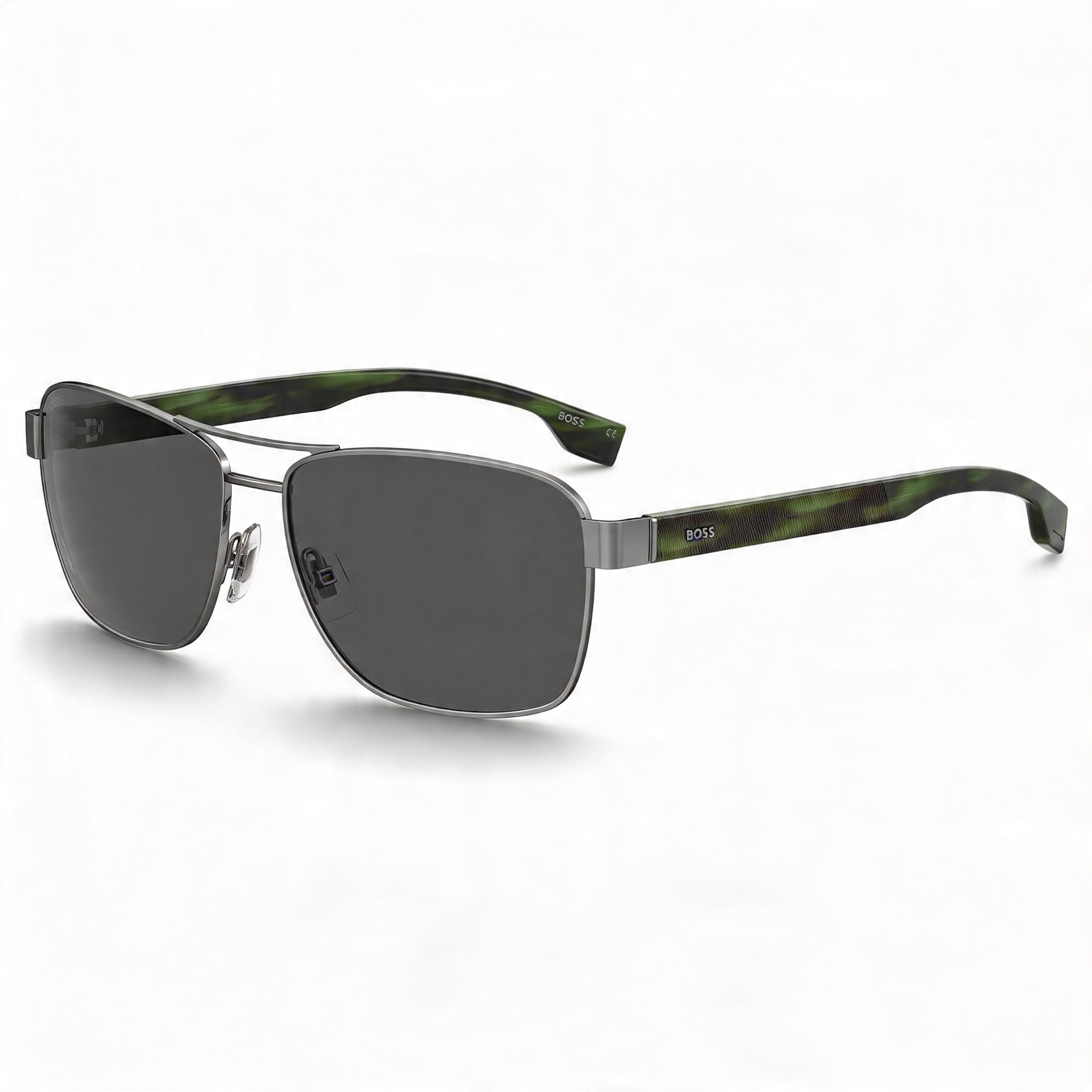 Hugo Boss BOSS 1240/S Classic Men's Alloy Steel Dark Ruthenium UV Protection Sunglasses 60mm, Photo 1