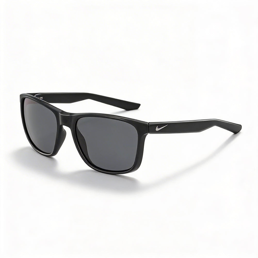 NIKE Modern Unisex Sunglasses with Black/Grey Frame and Grey Lenses