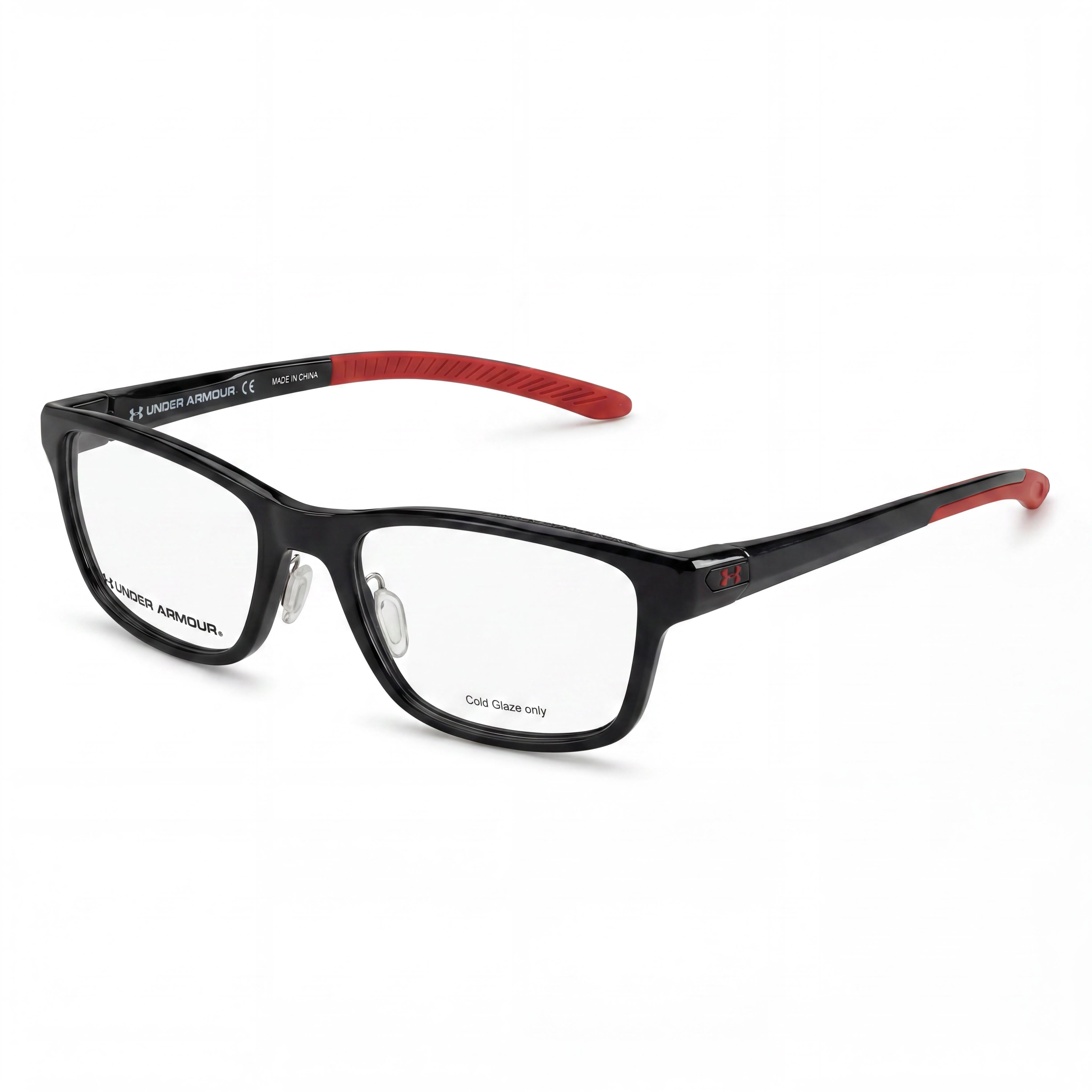 Under Armour Ua 5000/G Men's Black Durable TR90 Plastic Eyewear with BubbleGrip Nosepads and Non-Slip Trim 55-18-145, Photo 1