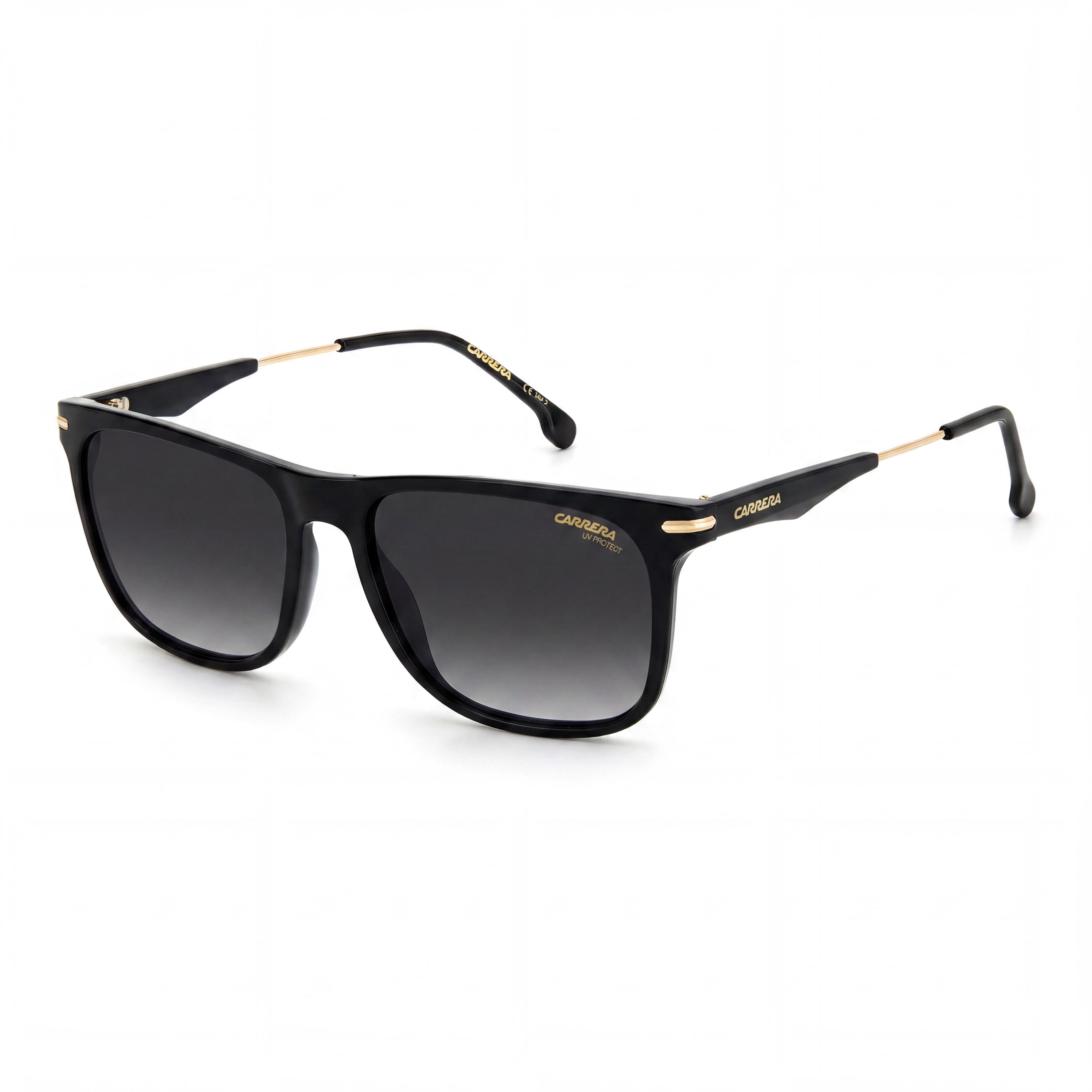 Gafas de sol unisex Carrera 276/S, color negro, gris oscuro sombreado, poliamida, con protección UV, color negro dorado, gris sombreado, 55 mm, Photo 1