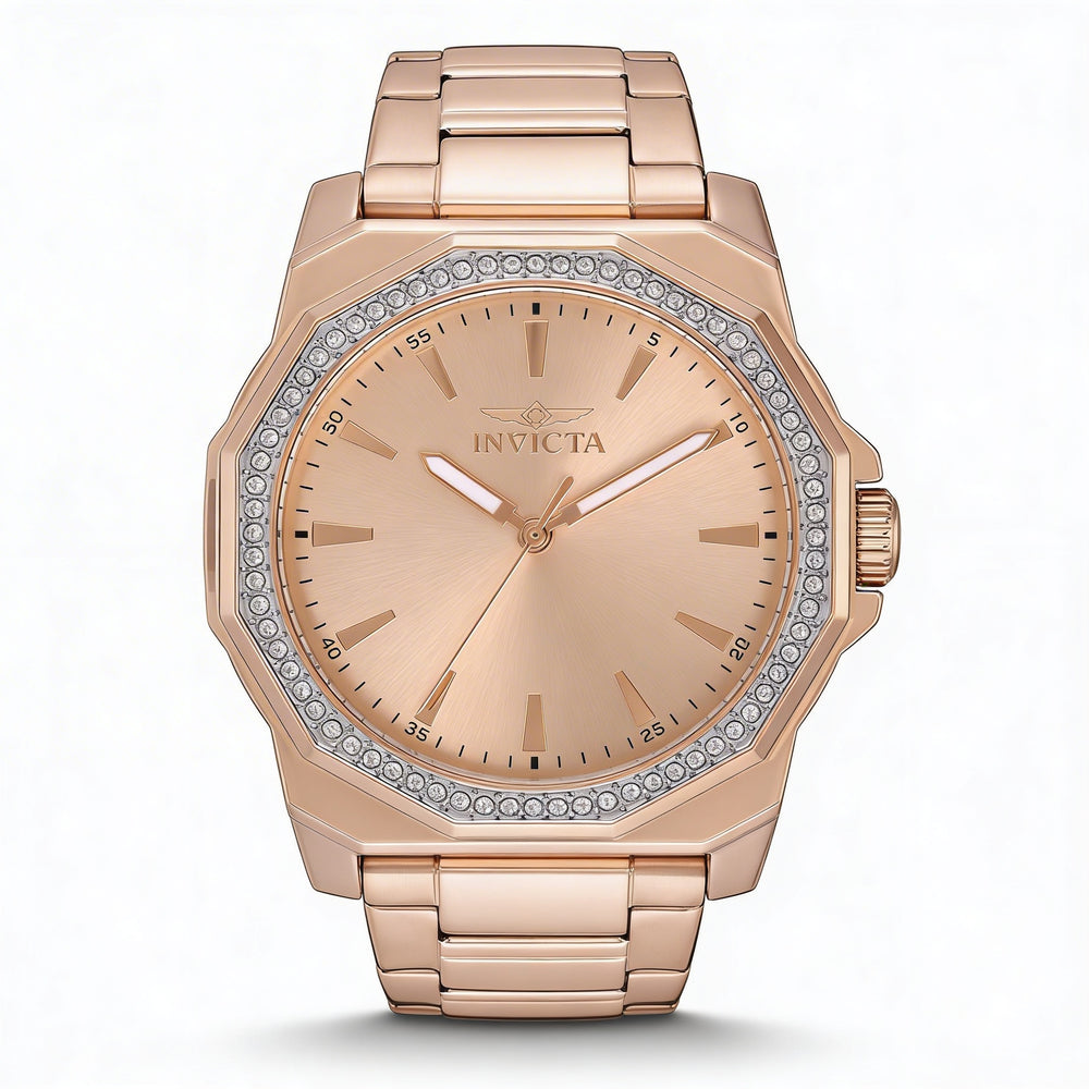 Invicta Speedway 49115 Unisex Quartz Movement Stainless Steel 34mm Rose-gold Dial Bracelet Watch