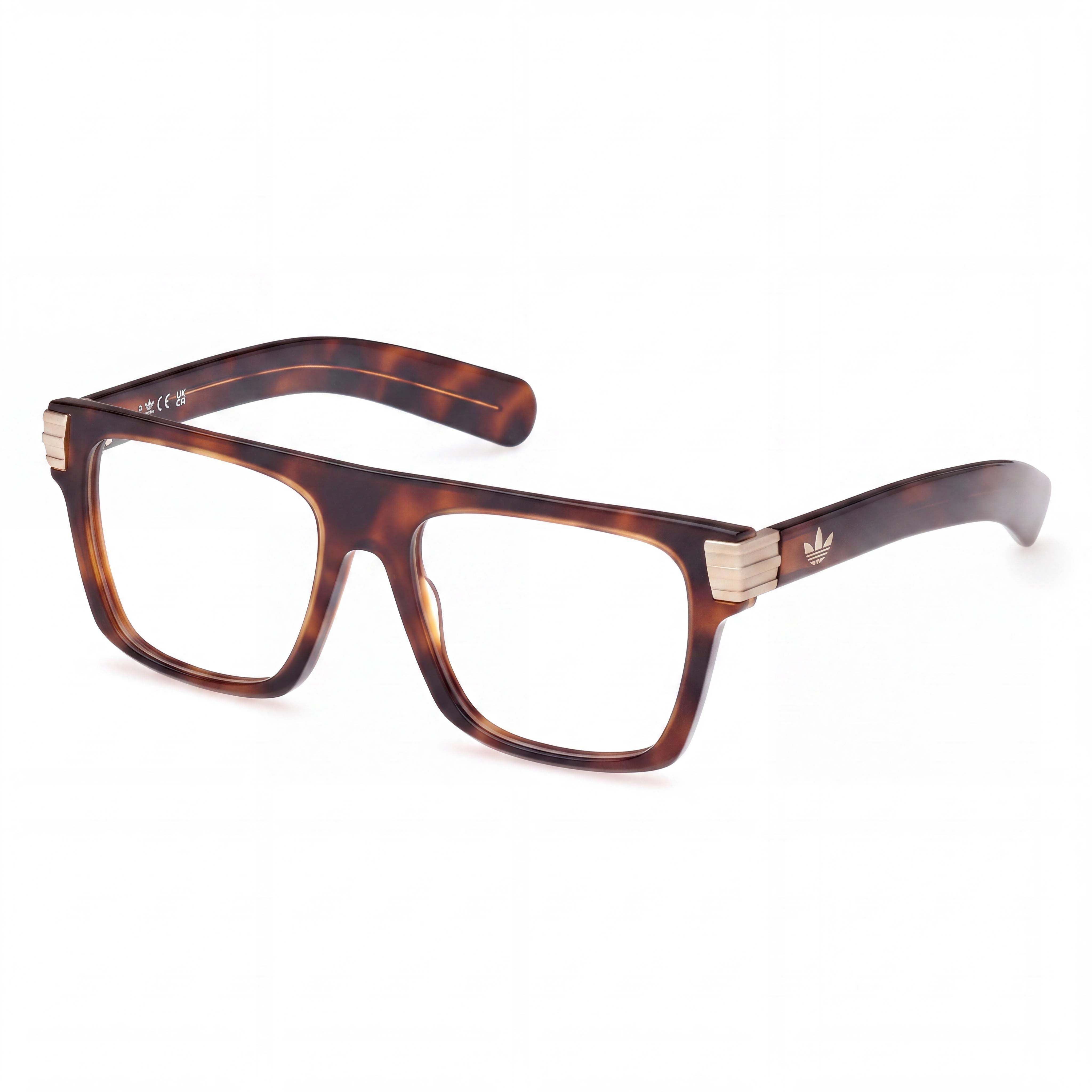 adidas Originals Or5103 Men's Plastic Frame Eyeglasses Dark Havana with Clear Non- Lenses 53mm, Photo 1