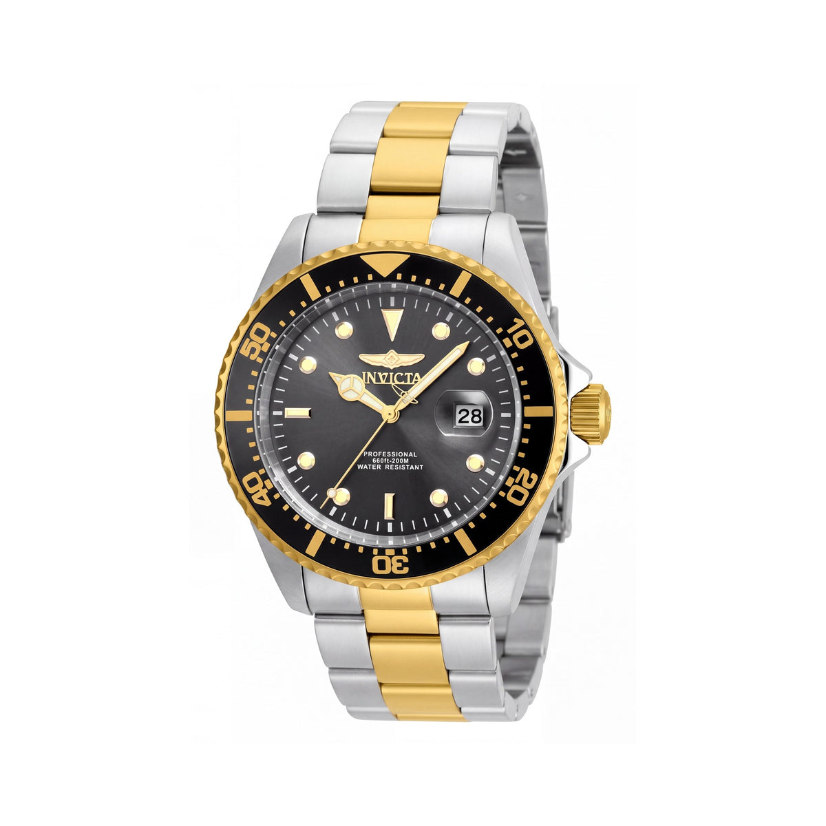 Invicta 22019 Men's Two Tone Black Stainless Steel 43mm Quartz Watch, Photo 1