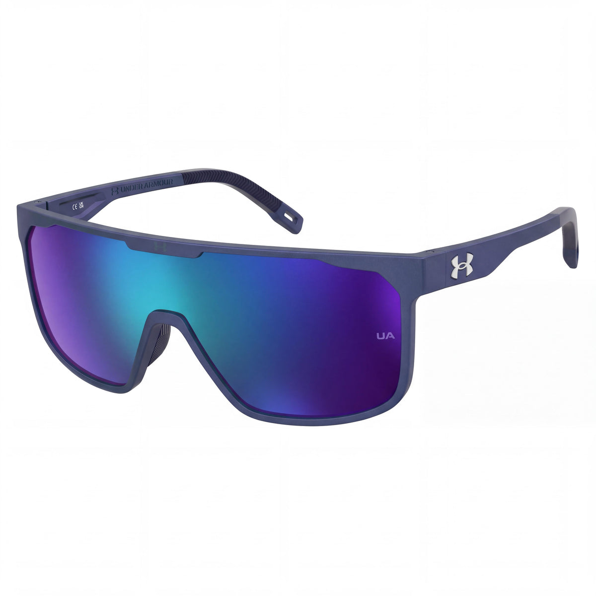 Under Armour Men's Polyamide Frame Matte Violet Sunglasses Green Multilayer Lenses Size 99-01-140, Photo 1