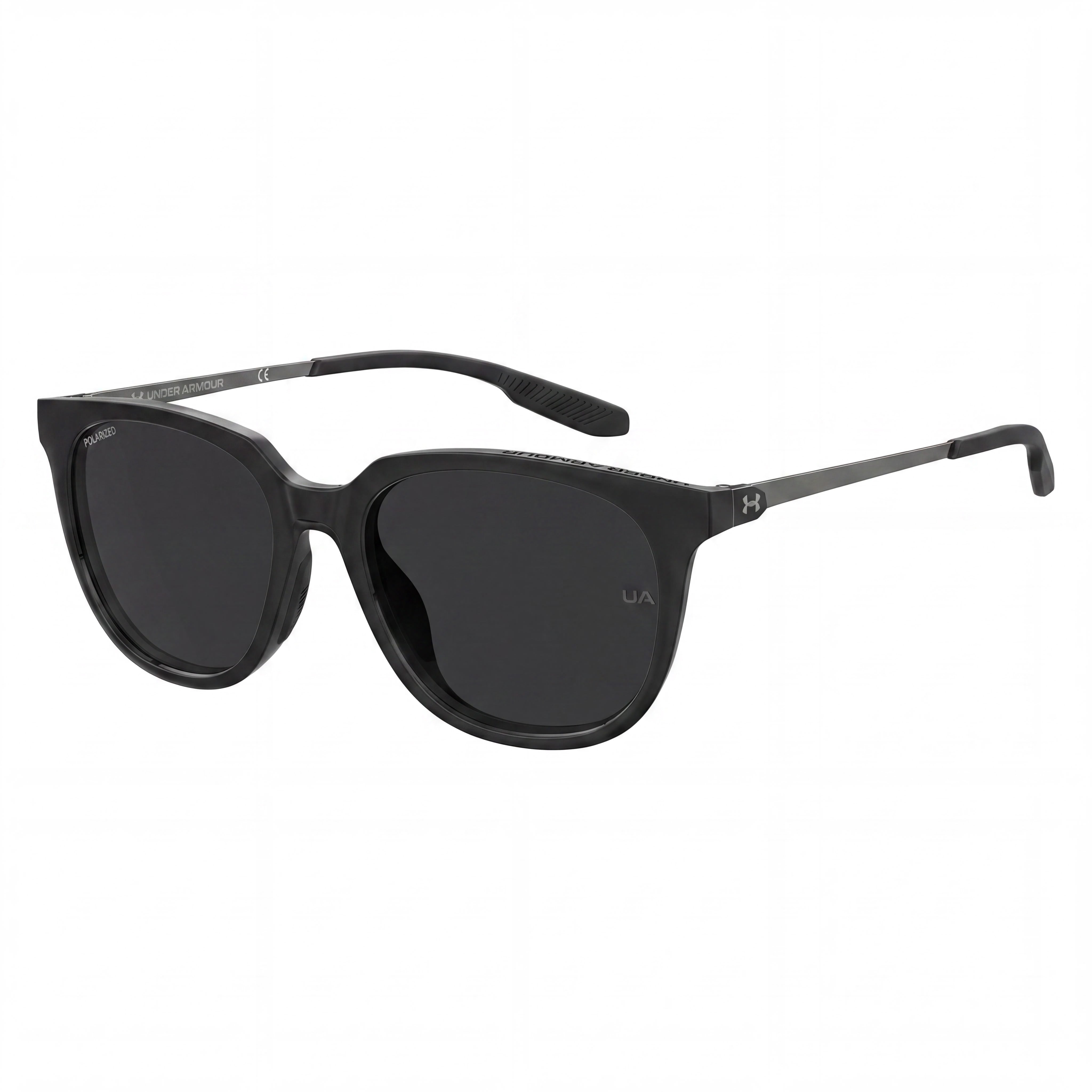 Gafas de sol Under Armour UA Circuit para mujer, de poliamida negra y rutenio, con protección UV y lentes grises, talla 54-18-145, Photo 1