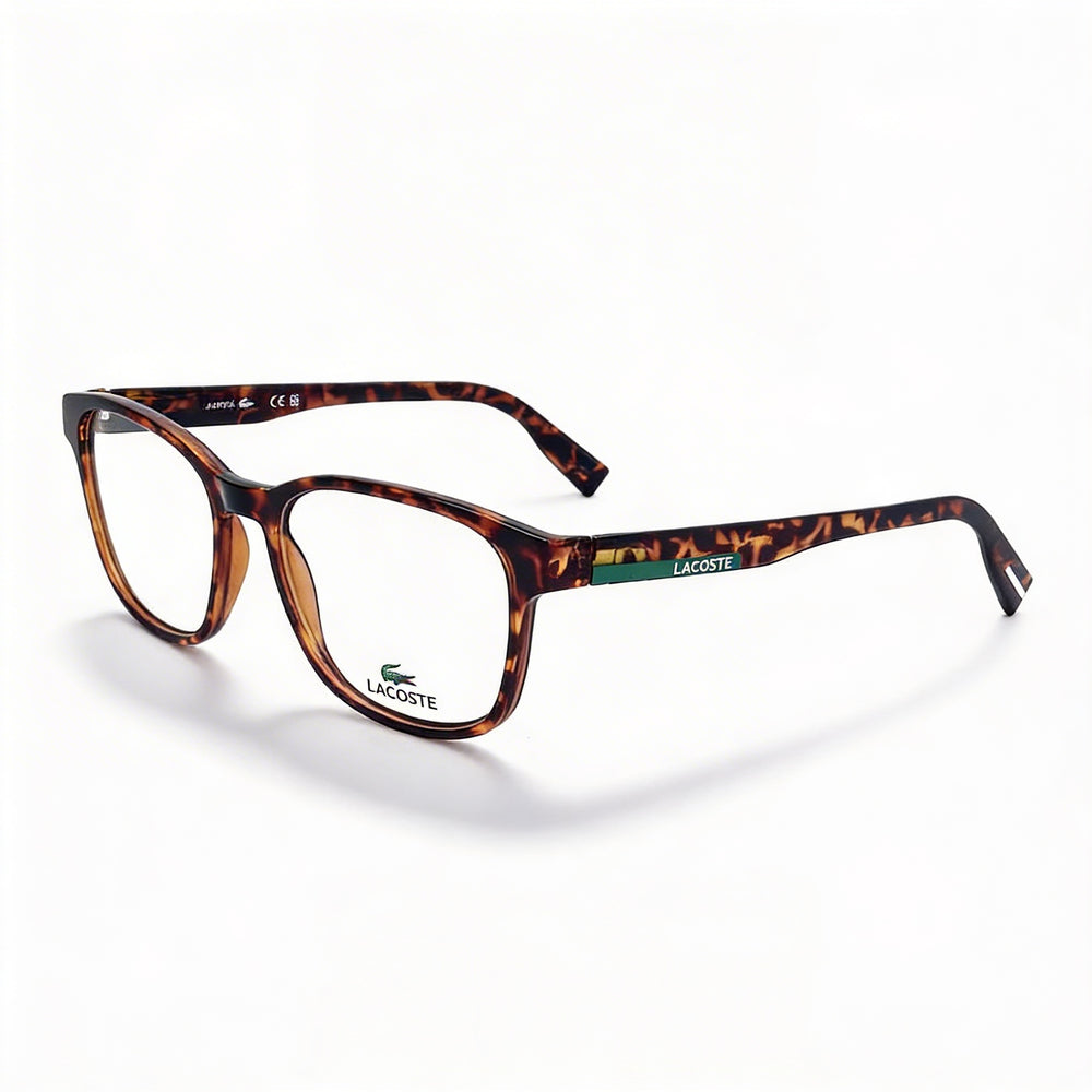 Gafas de Sol de Hombre Lacoste de Estilo Moderno con Montura de Acetato y Lentes de Policarbonato Havana Oscuro, Ancho de Lente 54mm