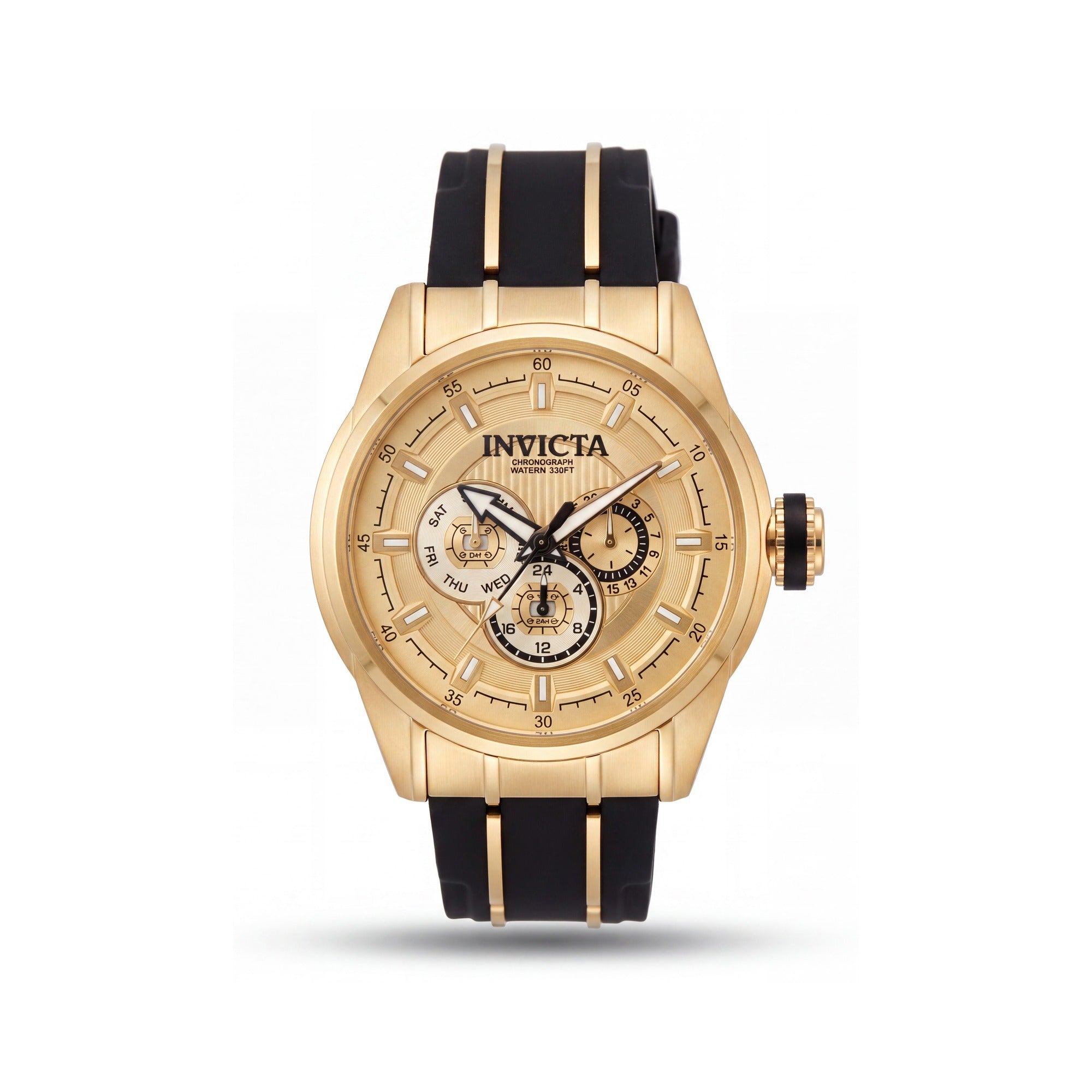 Invicta Speedway 49056 Unisex Quartz Stainless Steel Gold 48mm 10 ATM Water Resistant Watch, Photo 1