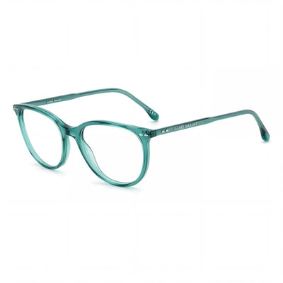 Isabel Marant Modern Unisex Sunglasses with Teal Acetate Frame and Non-polarised Teal Polycarbonate Lenses, 51mm Lens Width