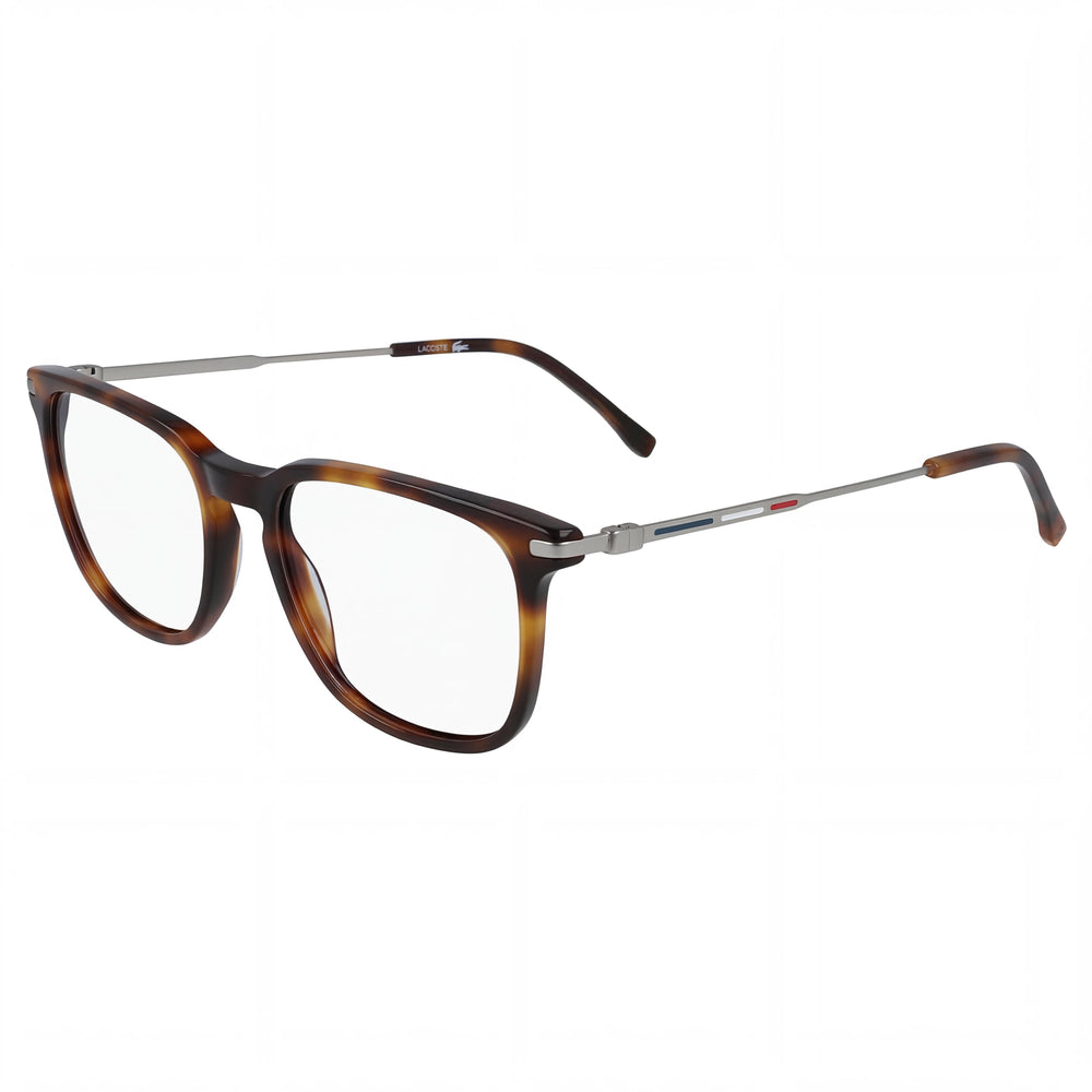 Lacoste Modern Unisex Havana Acetate Frame Polycarbonate Lens UV Protected Sunglasses 54mm