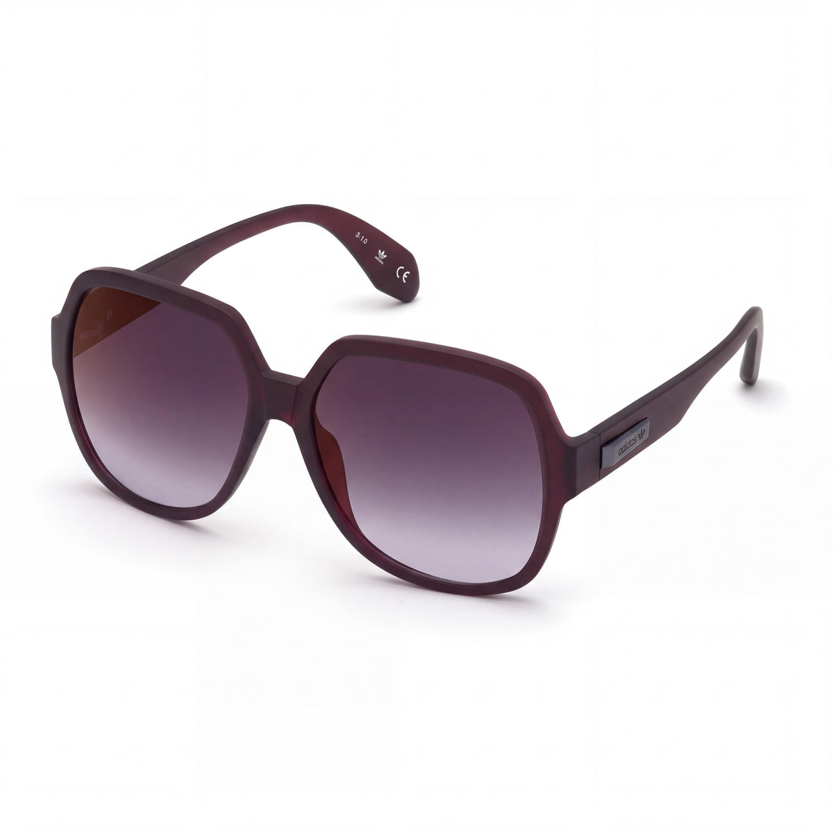 adidas Casual Women's Injected Frame Sunglasses, Matte Fuxia Smoke Mirror Lenses, UV Protection, 57mm, Photo 1