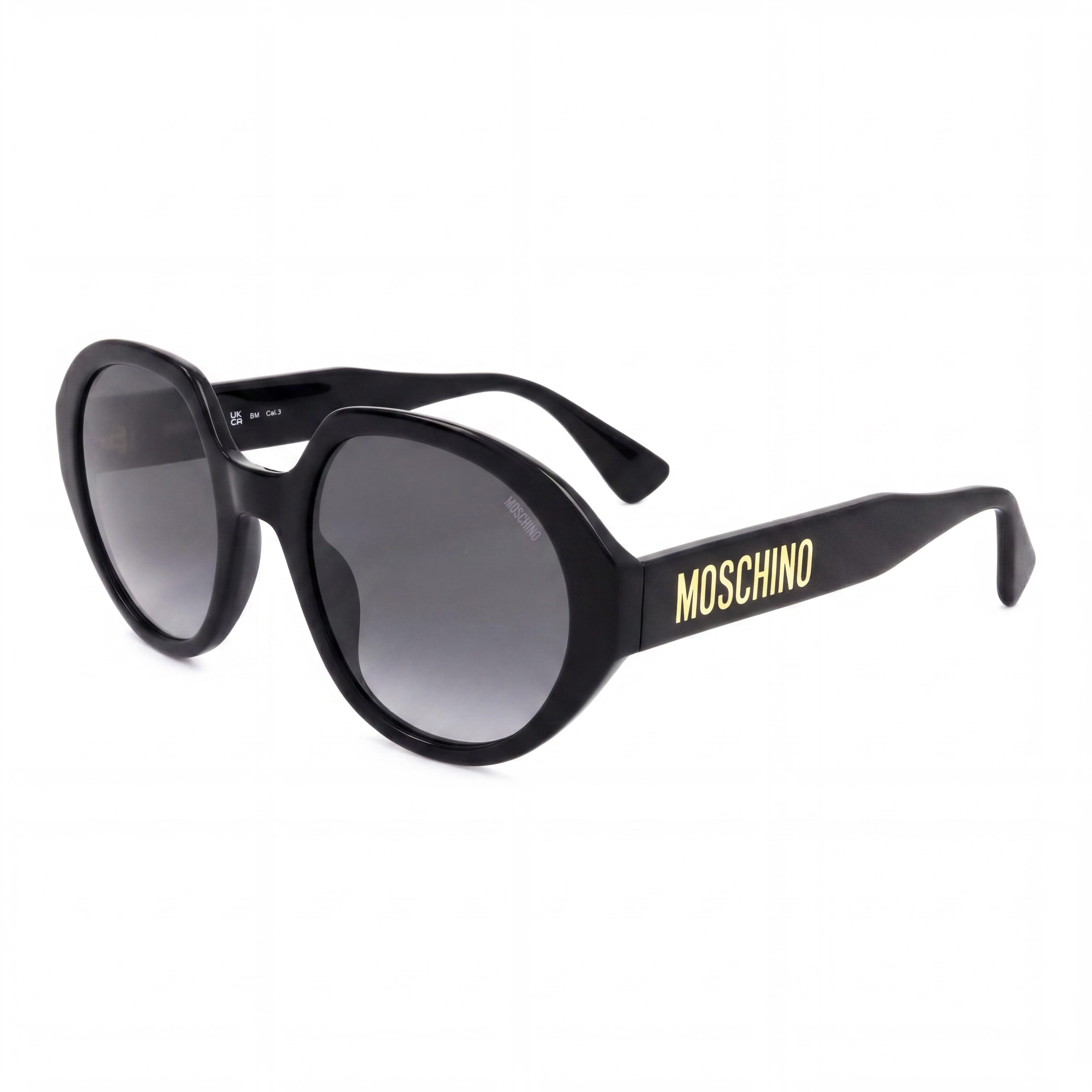 Moschino Mos126/S Women's Black Acetate Frame Non-Polarized Gradient Dark Grey Shaded Sunglasses 53-22-140, Photo 1