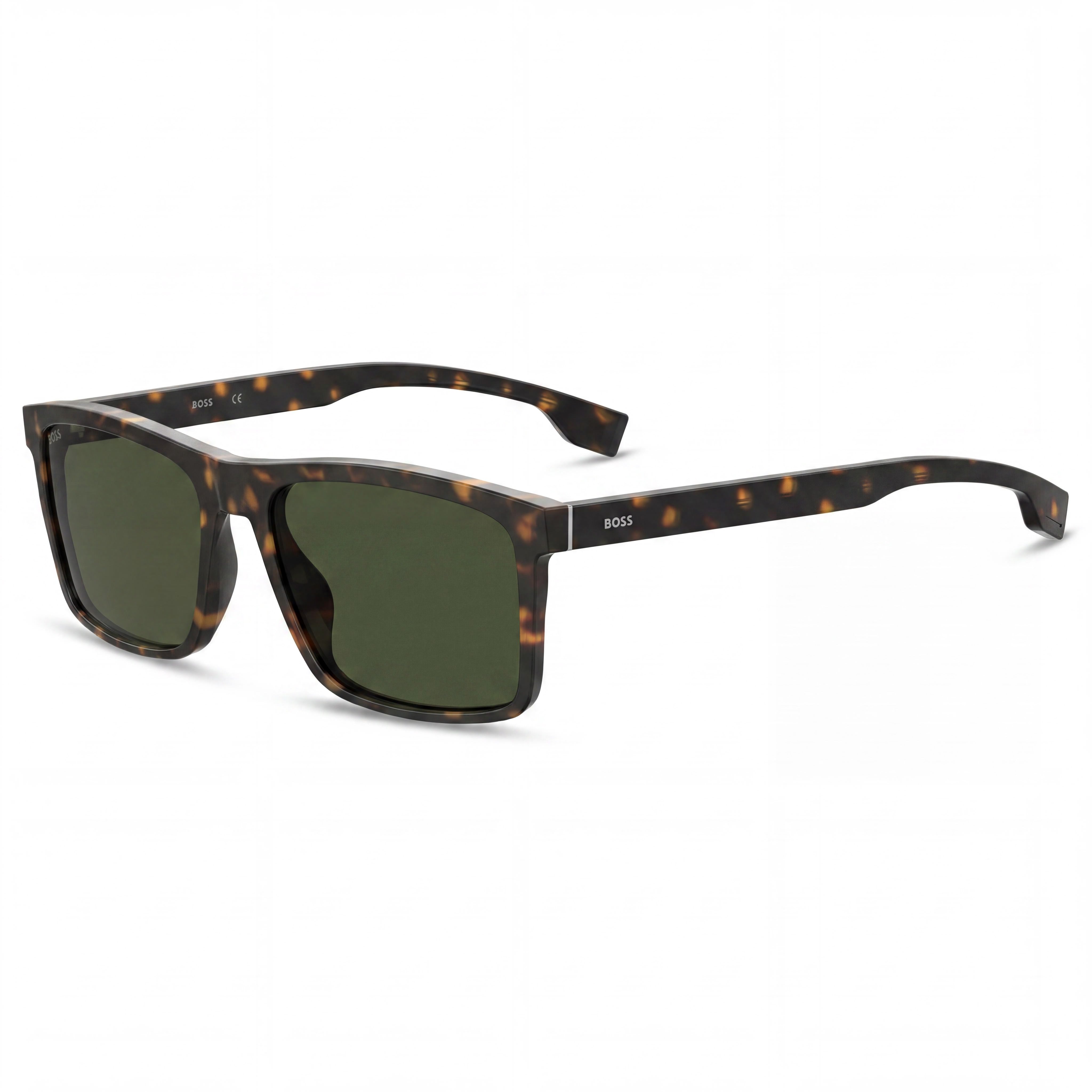 BOSS by Hugo Boss Men's Boss 1036/S Plastic Frame Dark Havana Green UV Protection Non-Polarized Eyewear 58mm, Photo 1