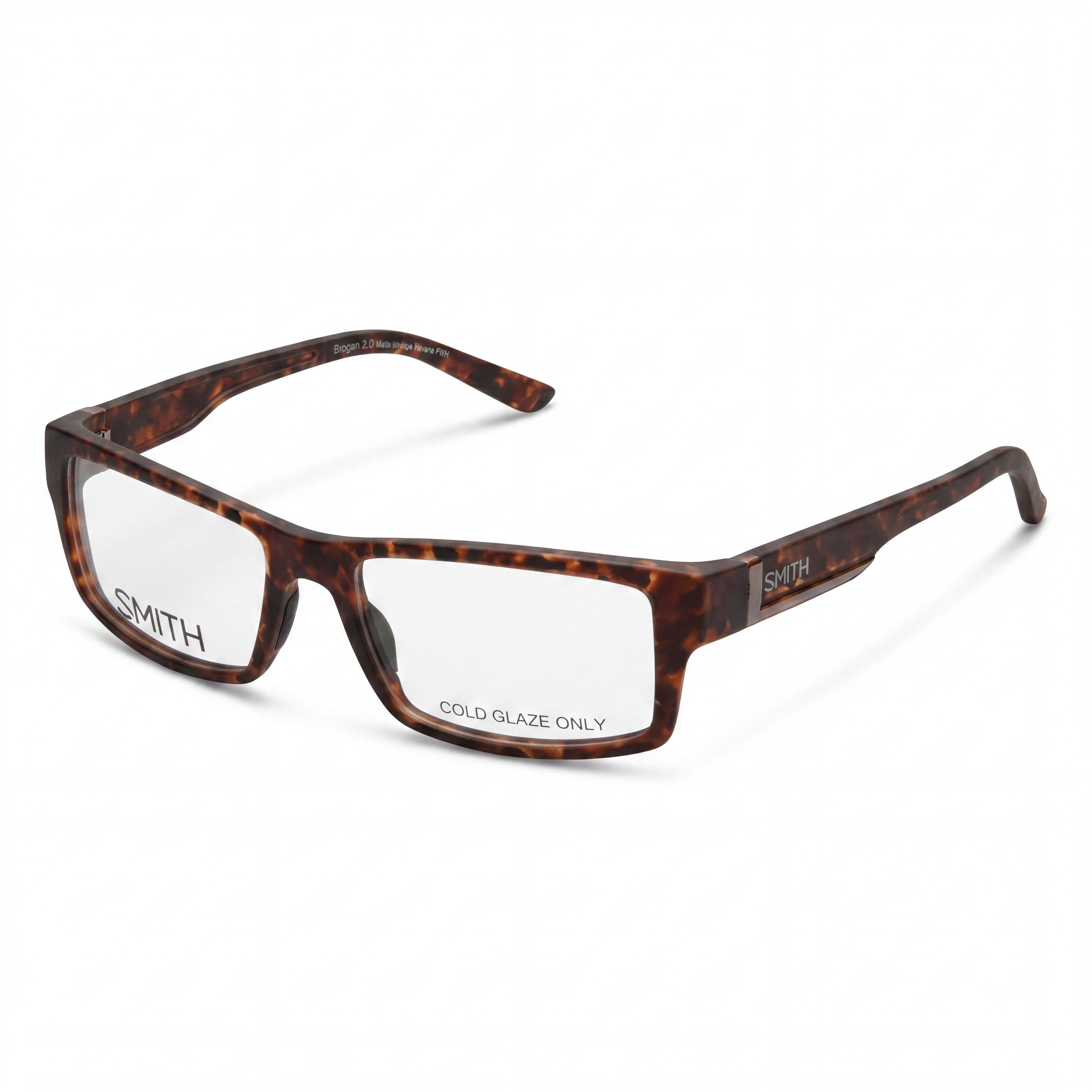 Gafas de sol unisex Smith Brogan 2.0 Fwh 53 de plástico, rectangulares, con montura completa, estilo Habana Vintage, transparentes, no polarizadas, 53 mm, Photo 1