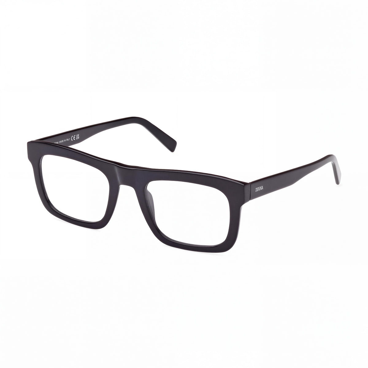 Ermenegildo Zegna EZ5276 Unisex Casual Black Grey Plastic Eyewear Frame 52/22/145, Photo 1