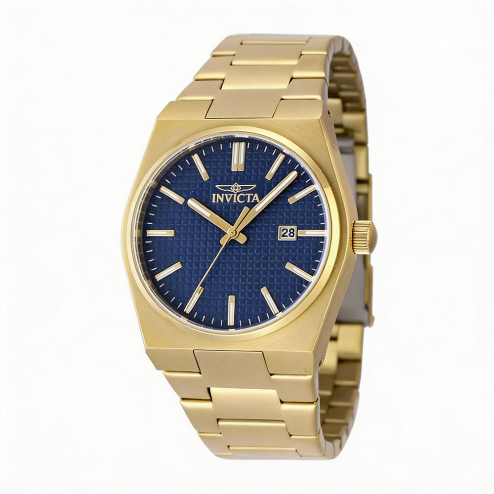 Invicta Speedway 48396 Unisex Gold-Tone Stainless Steel Blue Dial Quartz Bracelet Watch 40mm