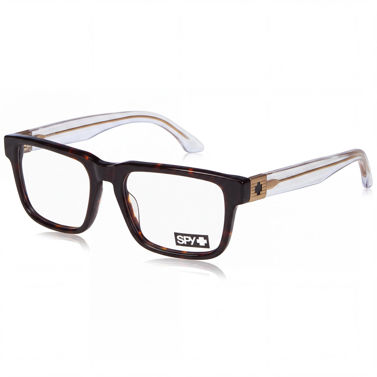 Montura de gafas graduables Spy Helm Optical 56 unisex, color Dark Tort Crystal, acetato, 56-17-145 mm, Photo 1
