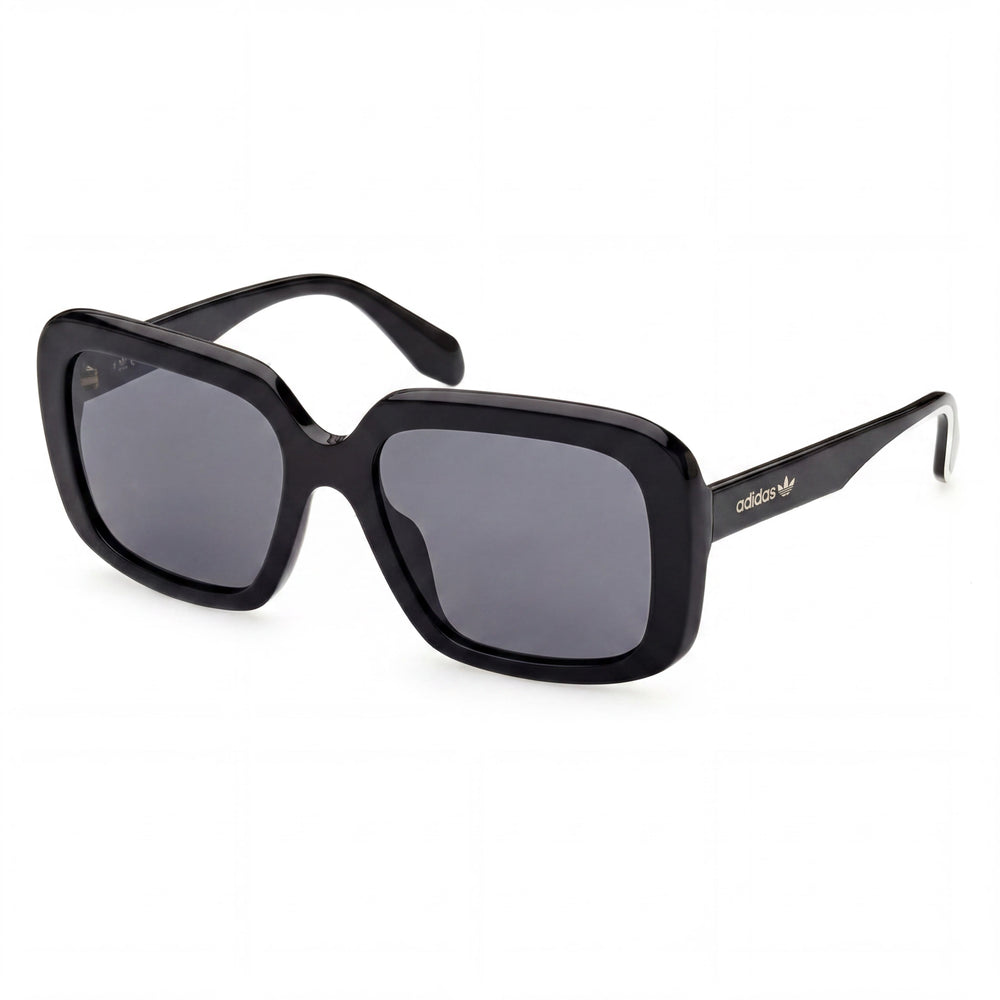 Adidas Originals Modern Men's Acetate Frame Sunglasses, Shiny Black, Smoke Lenses, UV Protection, 56mm