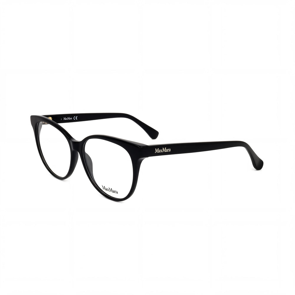 Gafas de sol unisex MaxMara MM5012 de acetato negro brillante con montura completa, lentes de 54 mm, puente de 14 mm y patillas de 140 mm.