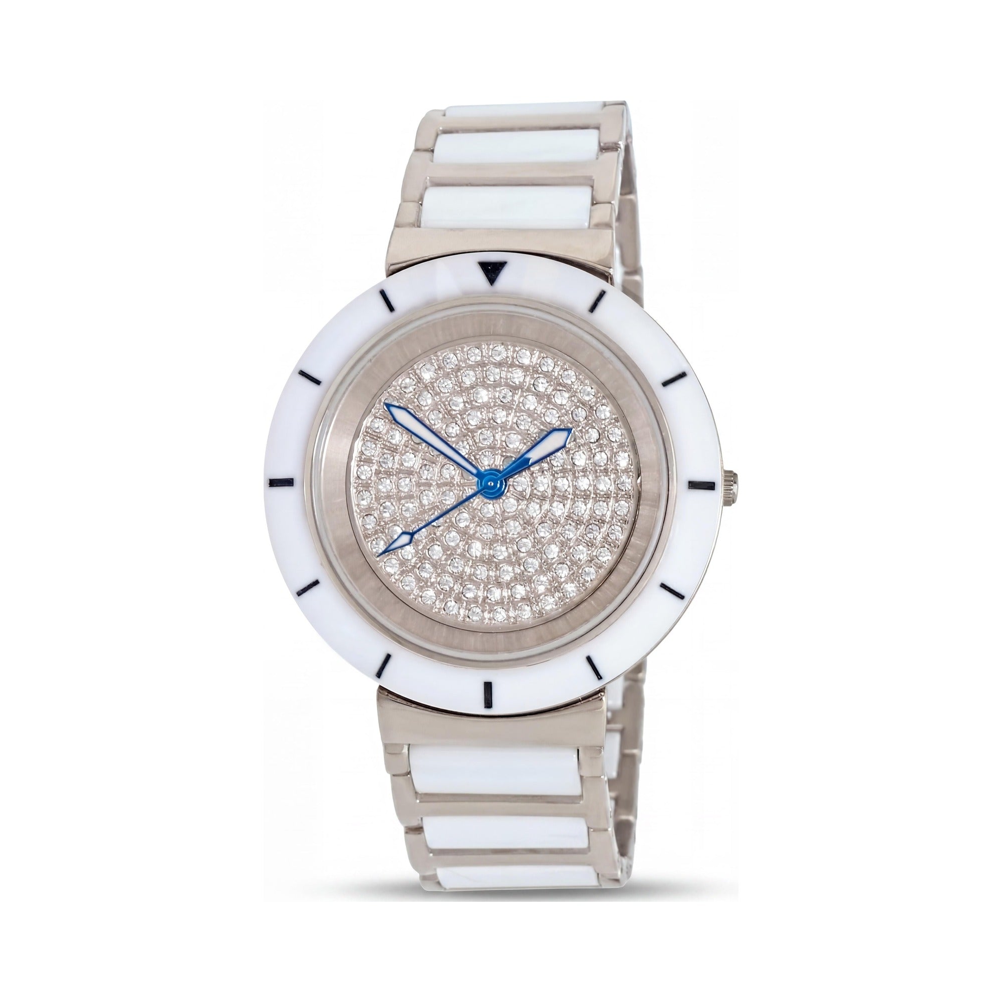 Reloj de cuarzo Oniss Toulon ON7260 para mujer con caja y brazalete de acero inoxidable plateado, esfera plateada y mineral resistente a arañazos., Photo 1