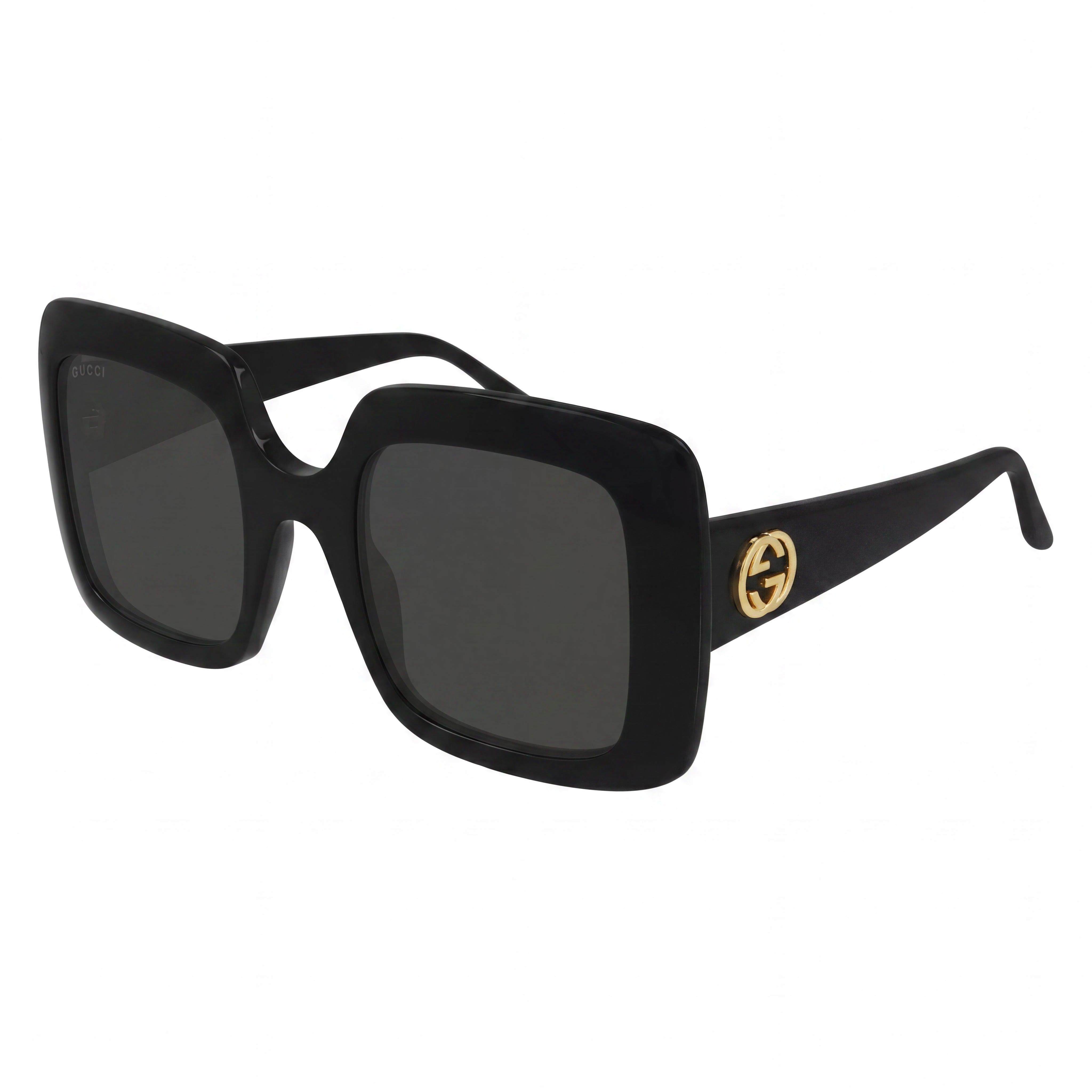 Gucci Gg0896s Women's Black Plastic Frame, Grey Lens UV Protection Sunglasses, Size 52mm, Photo 1