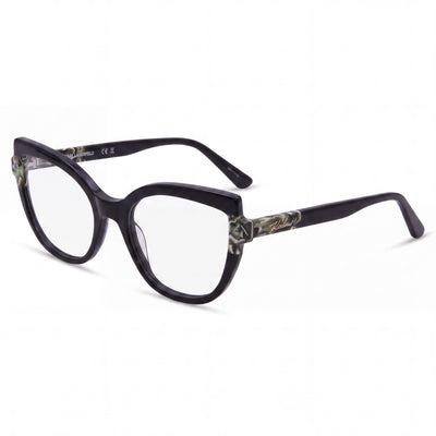 KARL LAGERFELD Modern Unisex Eyewear featuring an Acetate Frame in Black Marble Non-polarised Lenses 54mm