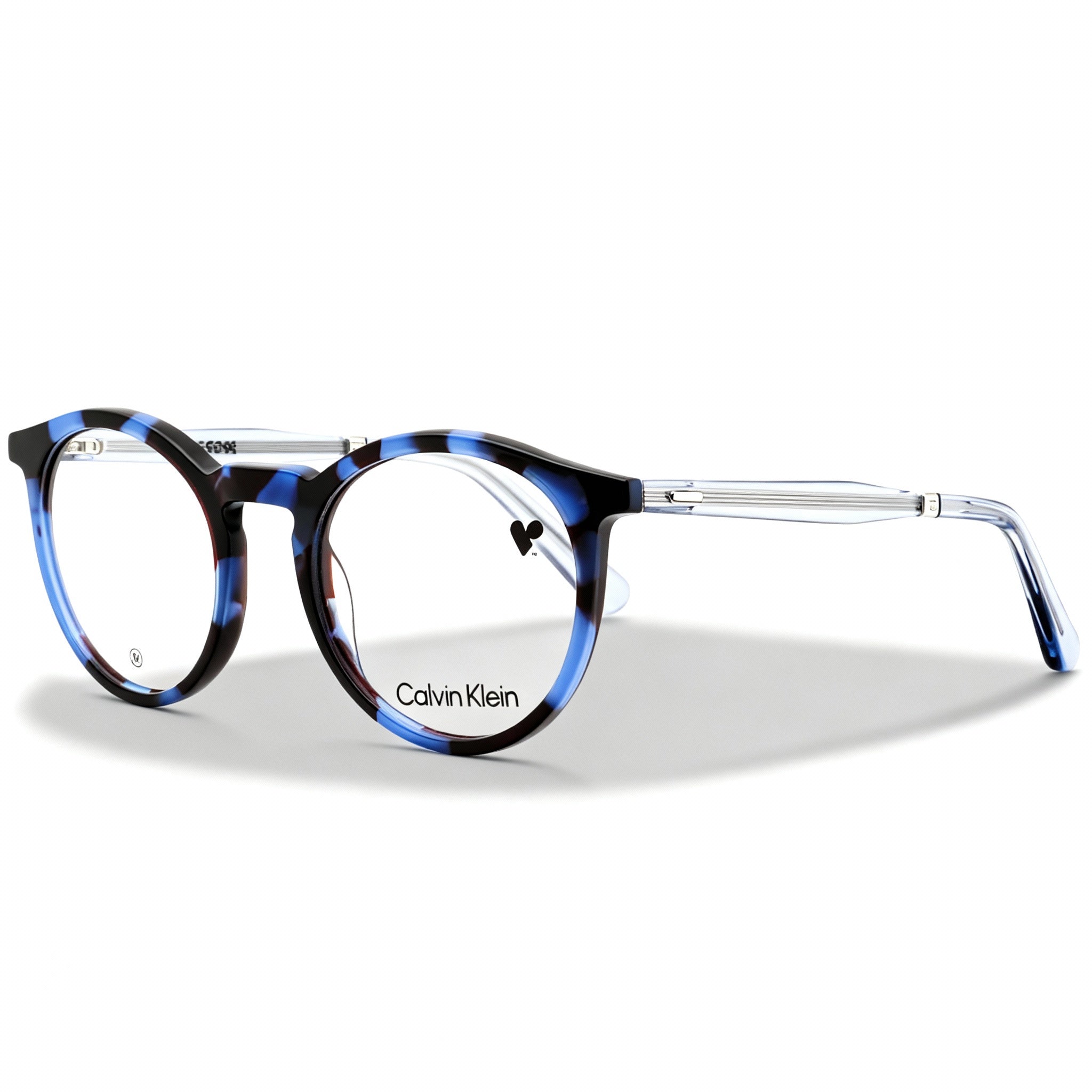 Gafas de sol polarizadas unisex Calvin Klein CK23515 con montura metálica en azul habana, ancho de lente de 50 mm, Photo 1