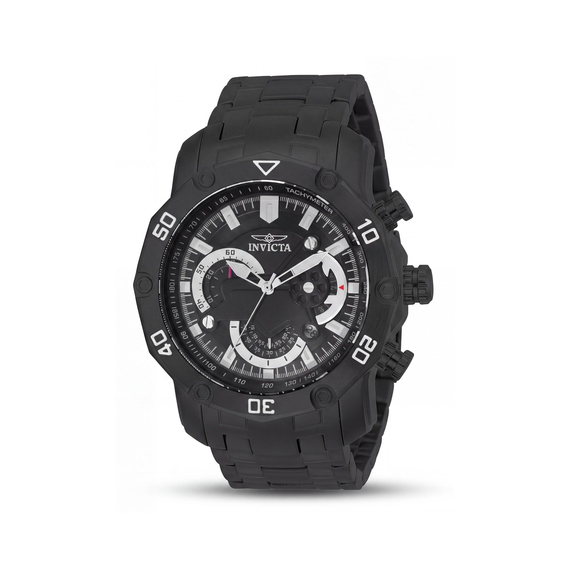 Invicta Pro Diver - SCUBA 22763 Reloj de Cuarzo Cronógrafo de Acero Inoxidable con Chapado Iónico Negro para Hombre de 49mm, Photo 1