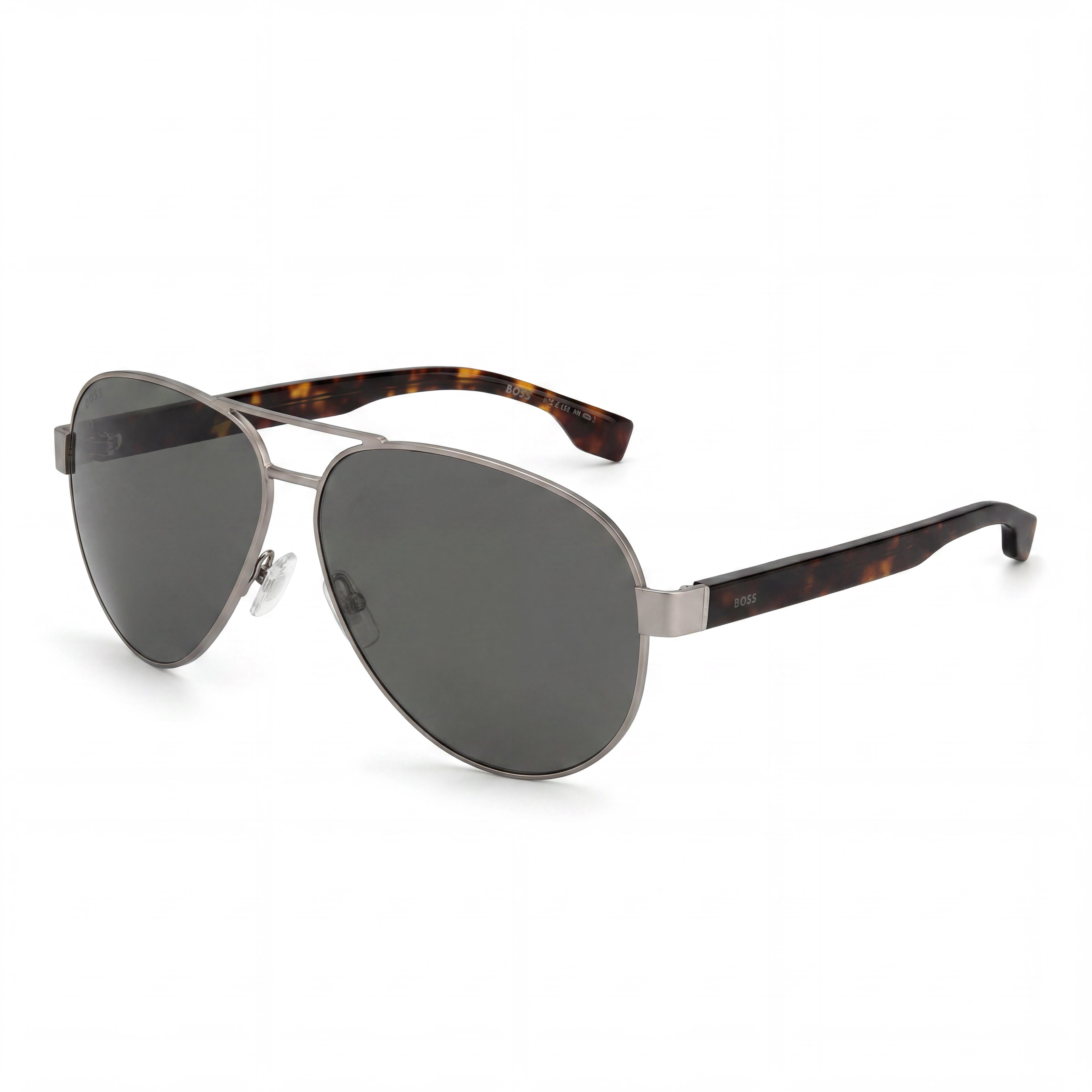 Hugo Boss Boss1560/O/S Men's Multicoloured Pilot Plastic Frame Sunglasses Gray-Brown Lenses 100% UV Protection 63mm, Photo 1