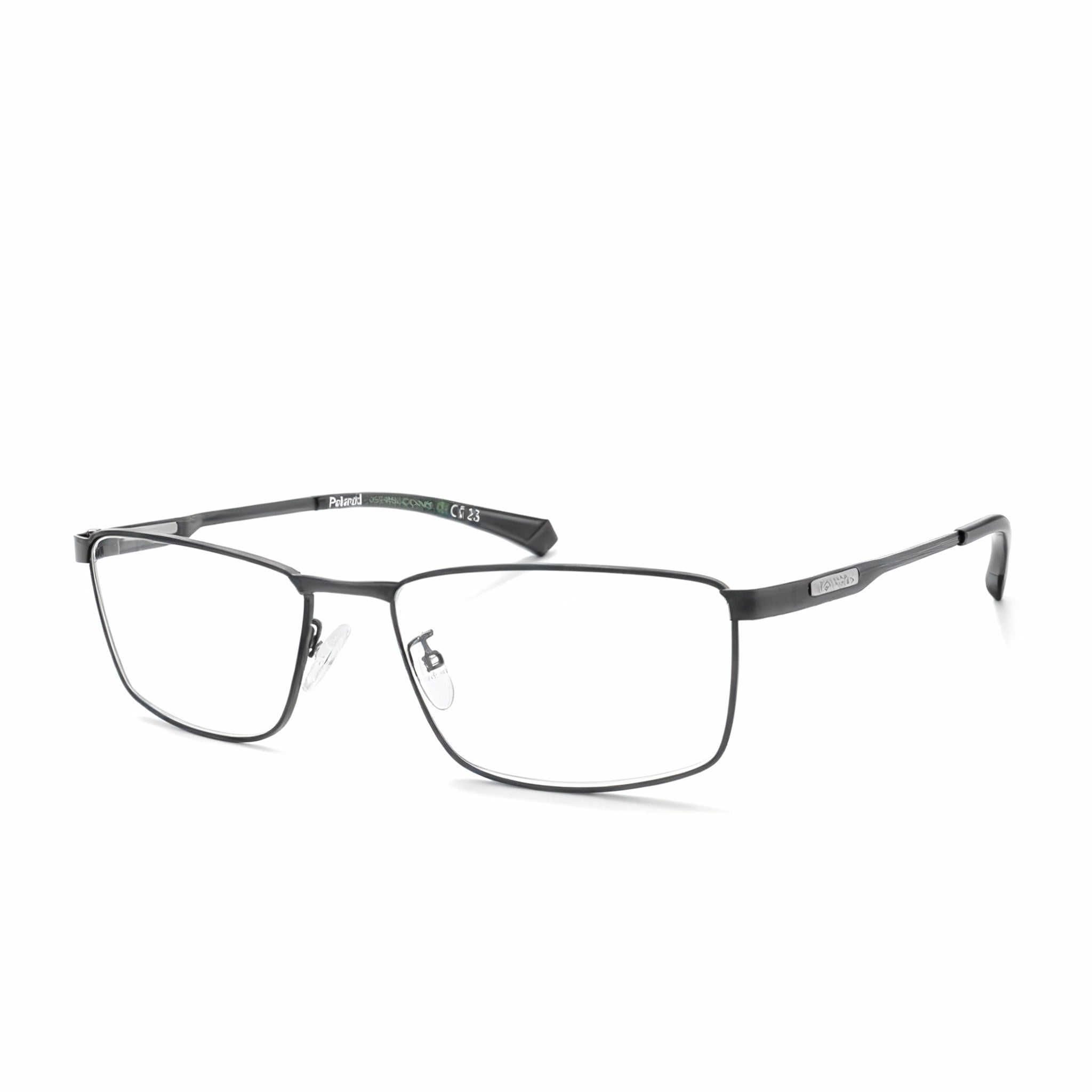 Polaroid Casual PLD D534/G Men's Eco Stainless Steel Eyeglasses Matte Ruthenium 55-15-145