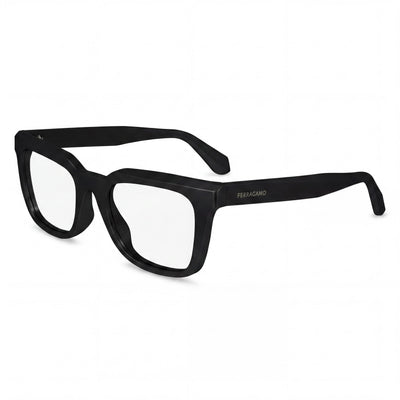 Salvatore Ferragamo Classic Model Men's Eyeglasses with Black Acetate Frame and 52mm Lens Width