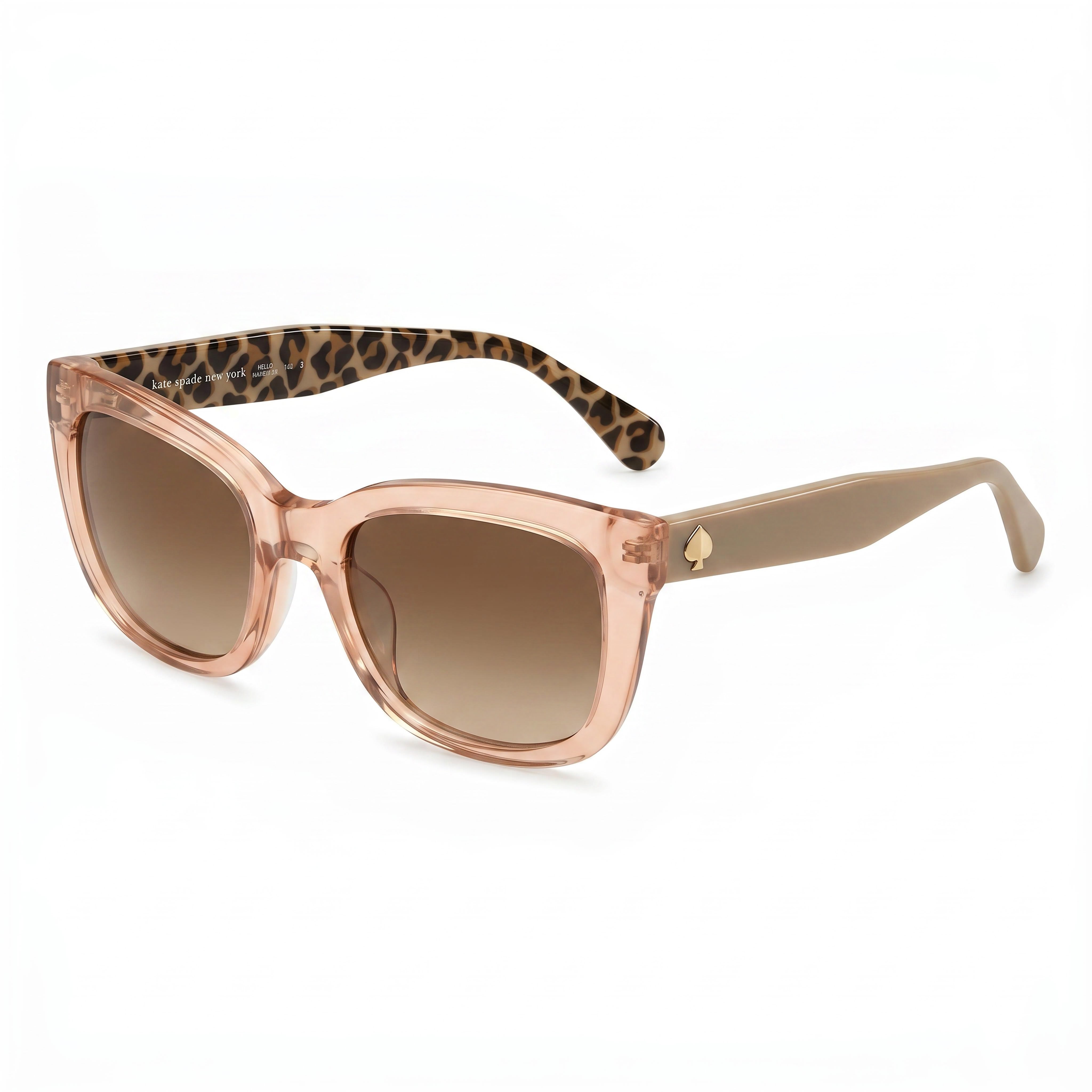 kate spade new york Tammy/S Women's Transparent Beige Brown Acetate Square Gradient Brown UV Protection Sunglasses 53mm, Photo 1