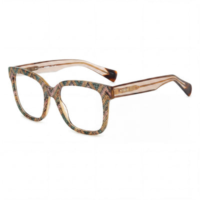 M Missoni Casual Women's Acetate Optical Frame Pattern Pink Green Lens 51mm Bridge 18mm Temple 140mm
