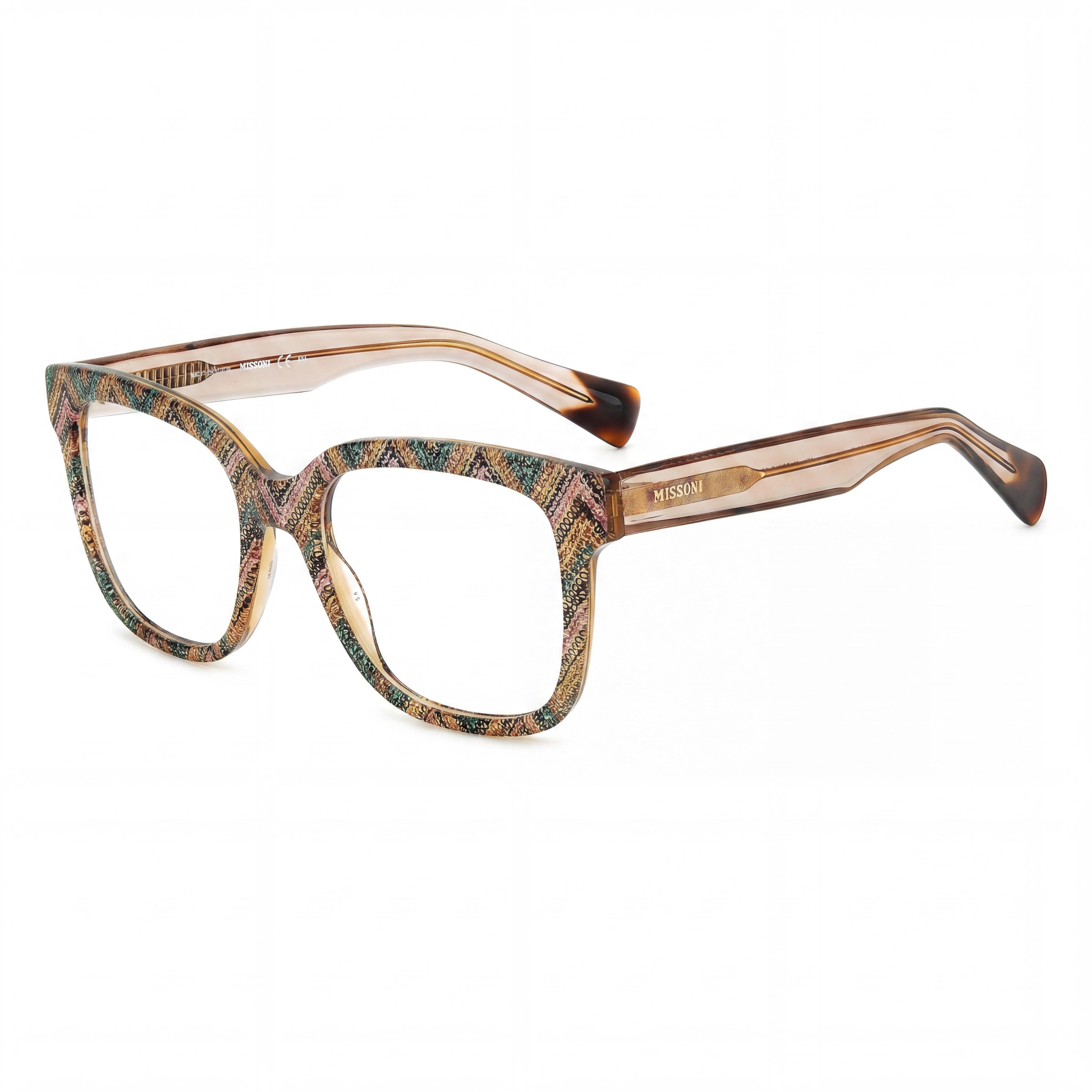 Montura de acetato para mujer M Missoni Casual, color rosa y verde, con lentes de 51 mm, puente de 18 mm, patillas de 140 mm., Photo 1