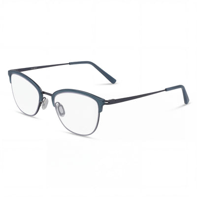 Gafas de sol Flexon W3023 para mujer, montura completa de acetato azul, lentes de policarbonato, talla 52-20-140