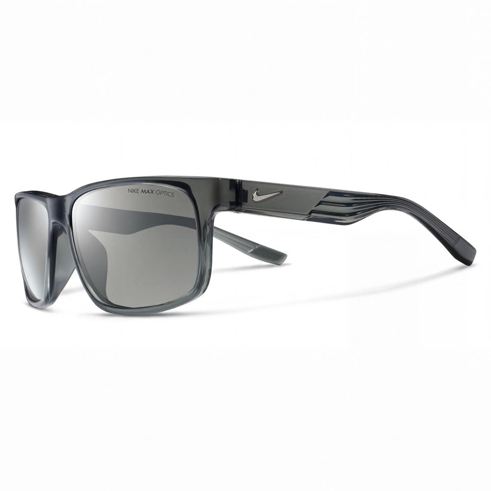 Nike Classic Unisex Silver Plastic Sunglasses, Grey Silver Flash, UV Protection, Anti-glare, 59mm