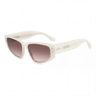 Isabel Marant Casual Women's Acetate Sunglasses, Mother of Pearl White, Pink Doubleshade Lenses 57mm