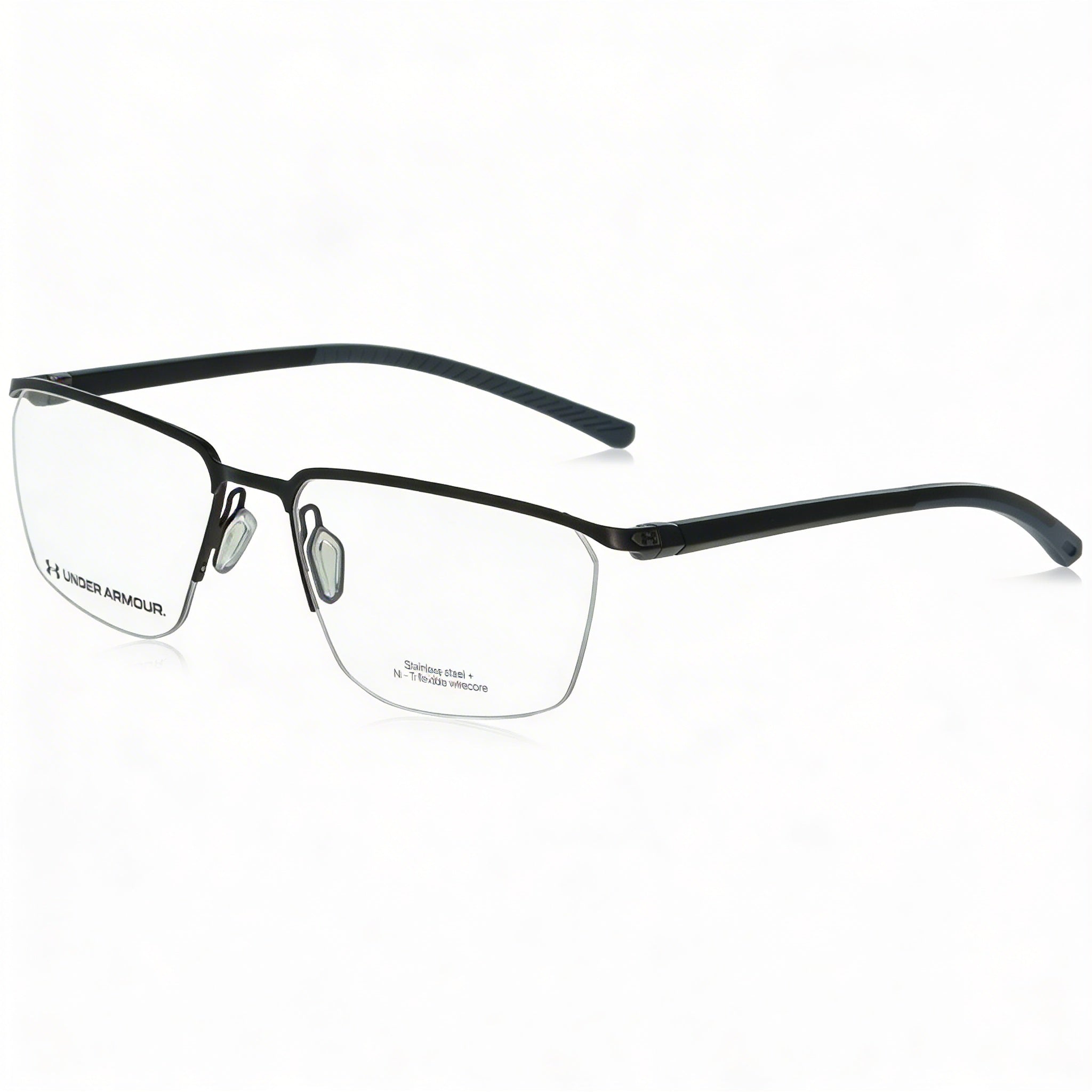 Under Armour Ua 5002/G Men's Semi Dark Ruthenium Metal Optical Frame with Adjustable BubbleGrip Nosepads 57mm, Photo 1