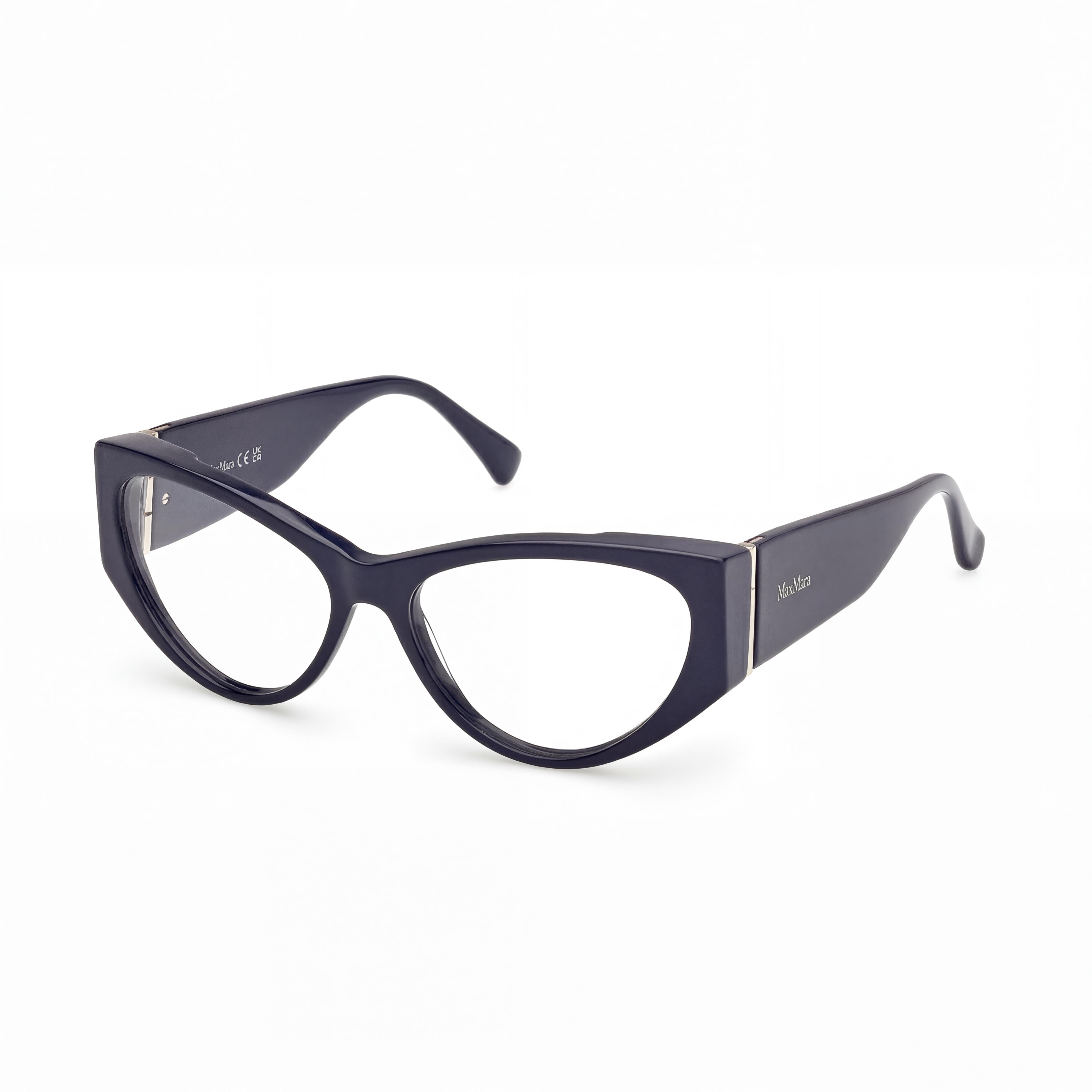 Gafas de mujer MaxMara Mm5174 con montura de plástico azul brillante y lentes de policarbonato de 55 mm, Photo 1