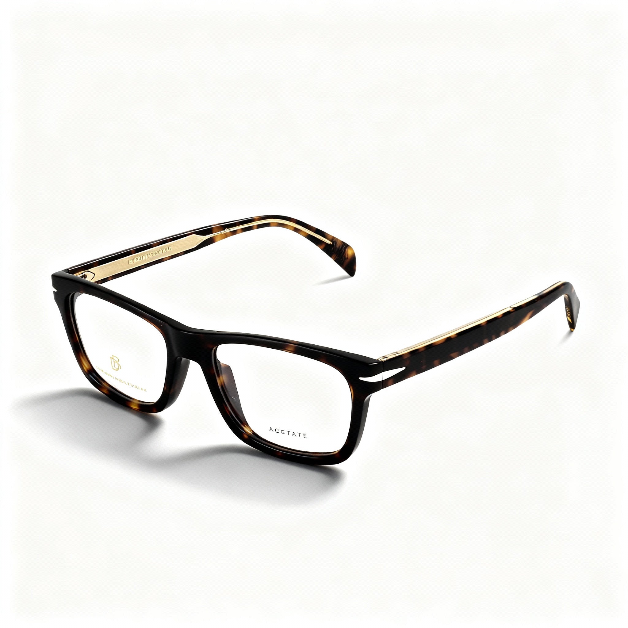 David Beckham Db 7011 Casual Plastic Unisex Eyeglasses, Dark Brown Frame, Havana Anti-Reflective Lens, 52mm
