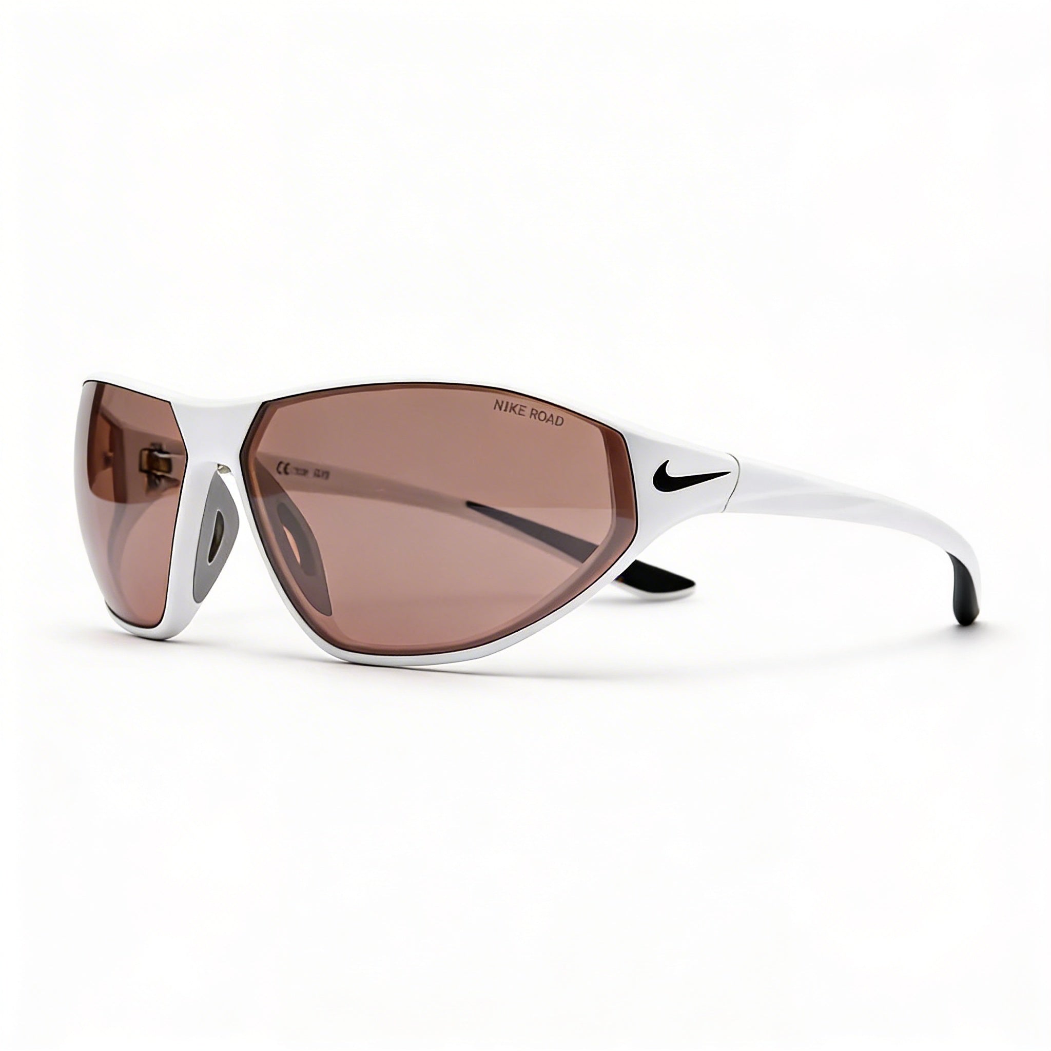 Gafas de sol Nike Aero Swift Shield para hombre, de plástico blanco, tintado de carretera, 100% protección UV, 65-12-140 mm, Photo 1