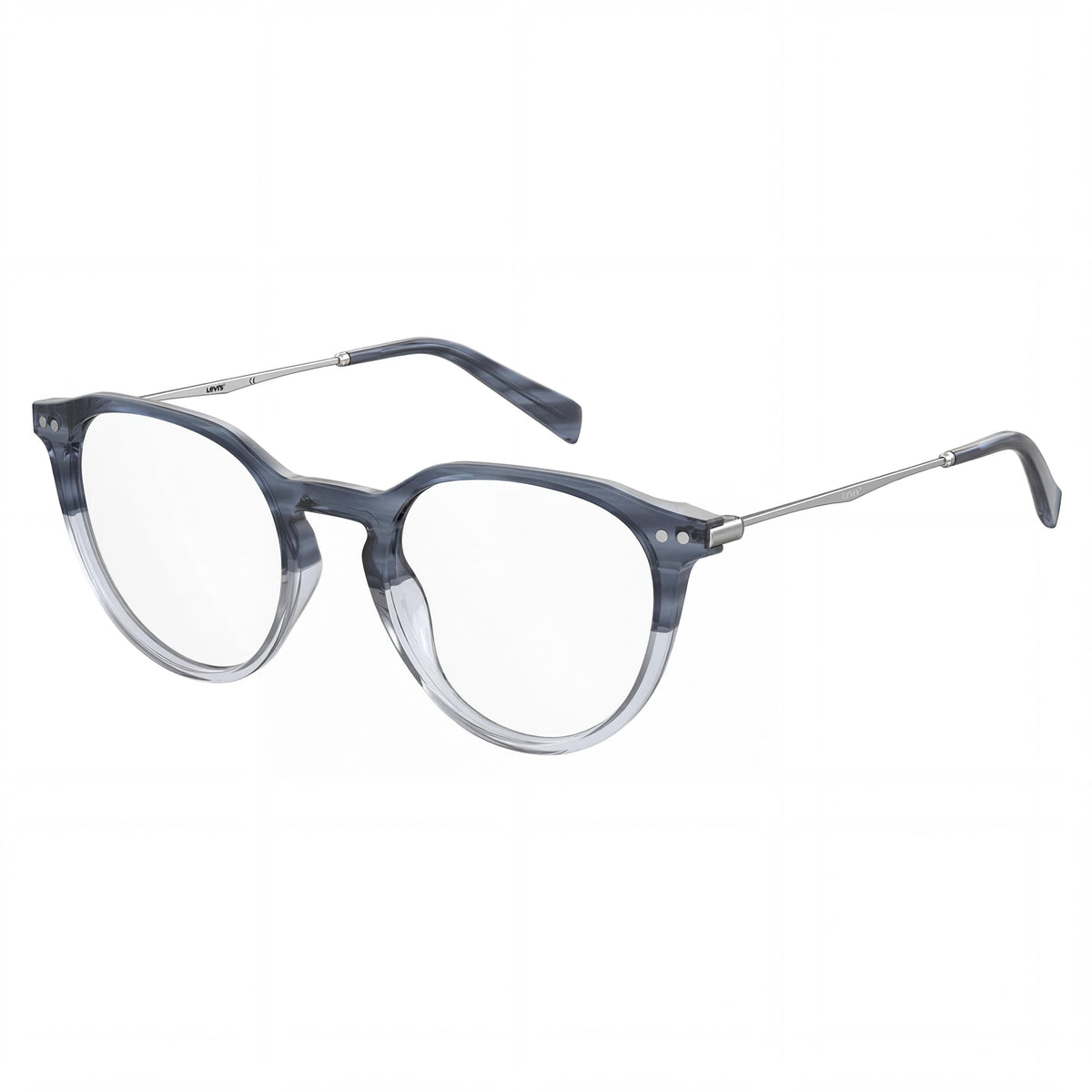Levi's Women's Non- Blue Horn Plastic Prescription Eyeglasses with Signature Logo 51mm, Photo 1