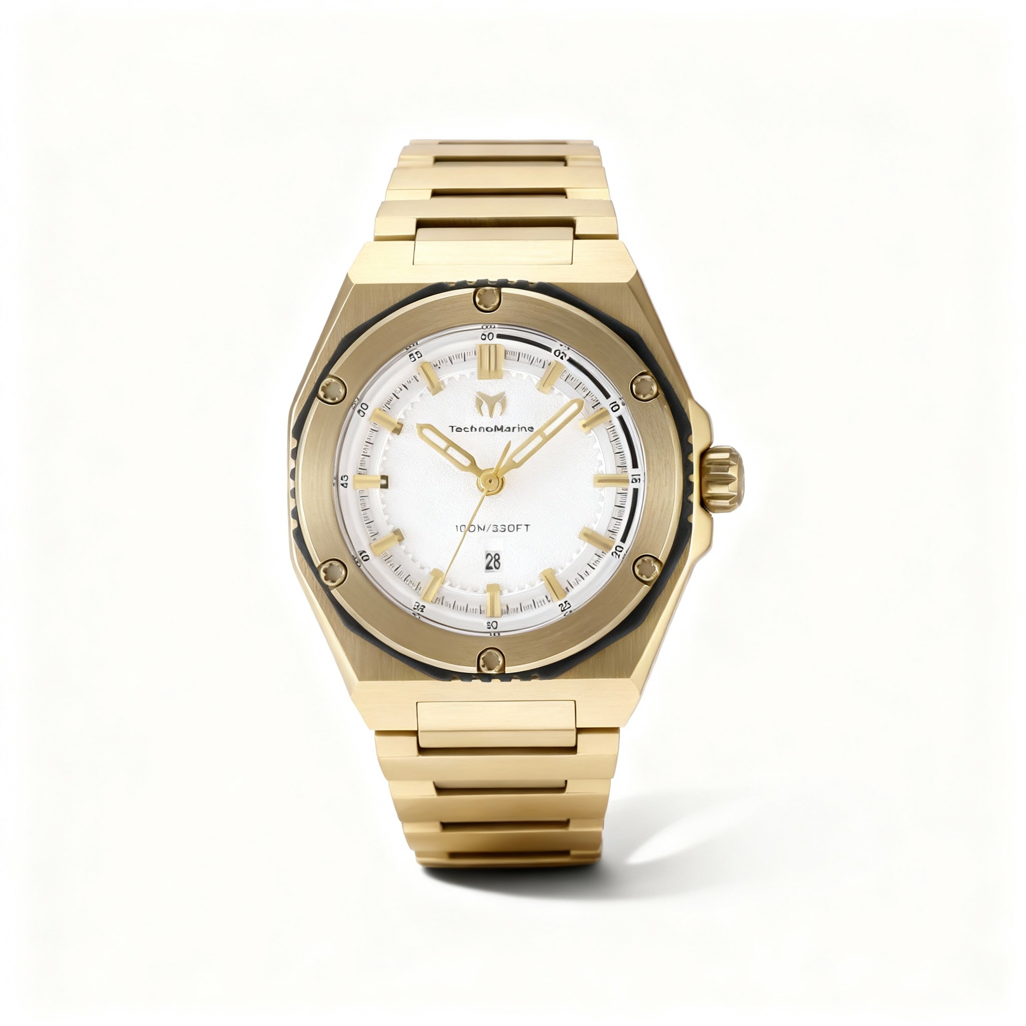 TechnoMarine CORAL - Legacy TM-416046 Women's 36mm Gold-Tone Stainless Steel Bracelet Quartz Movement Watch