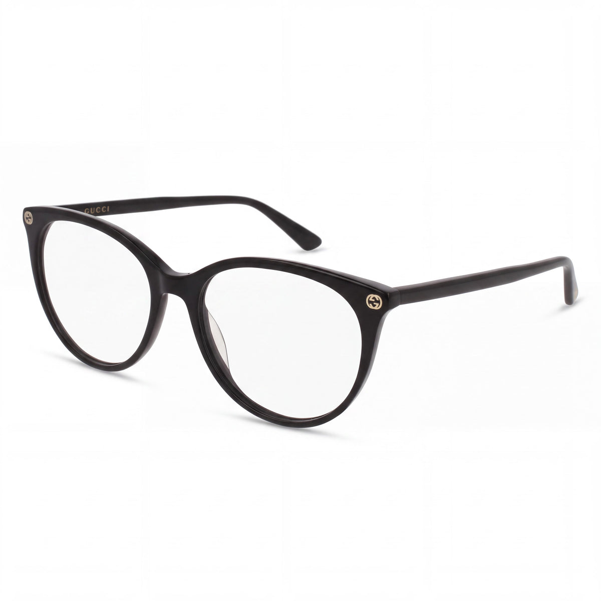 Gucci Gg0093o-001 Women's Black Acetate Cateye Eyeglasses, Lens Width 53mm, Bridge 17mm, Temple 140mm, Photo 1