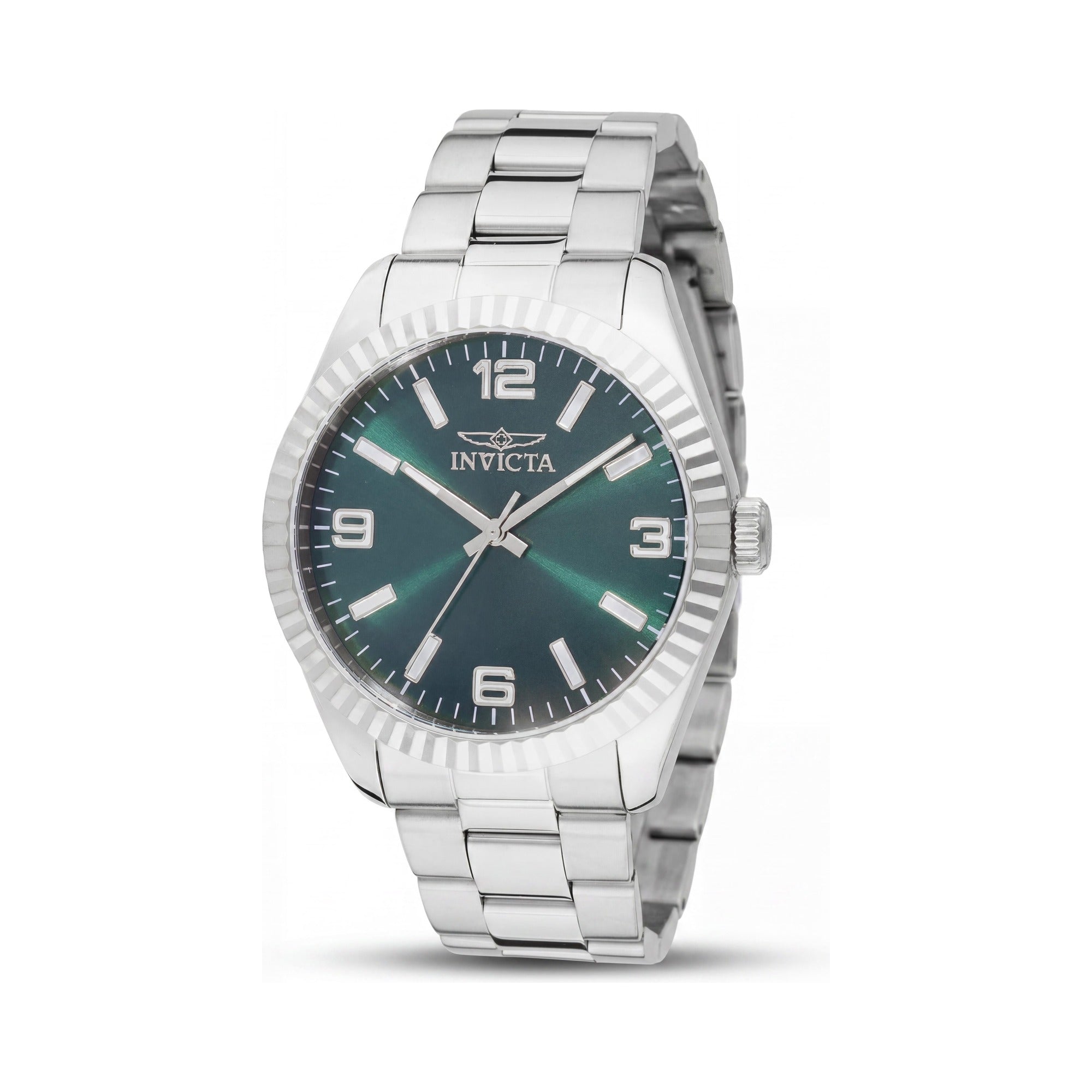 Invicta Specialty 49672 Men's Quartz Green Dial Stainless Steel Bracelet Watch 43mm, Photo 1