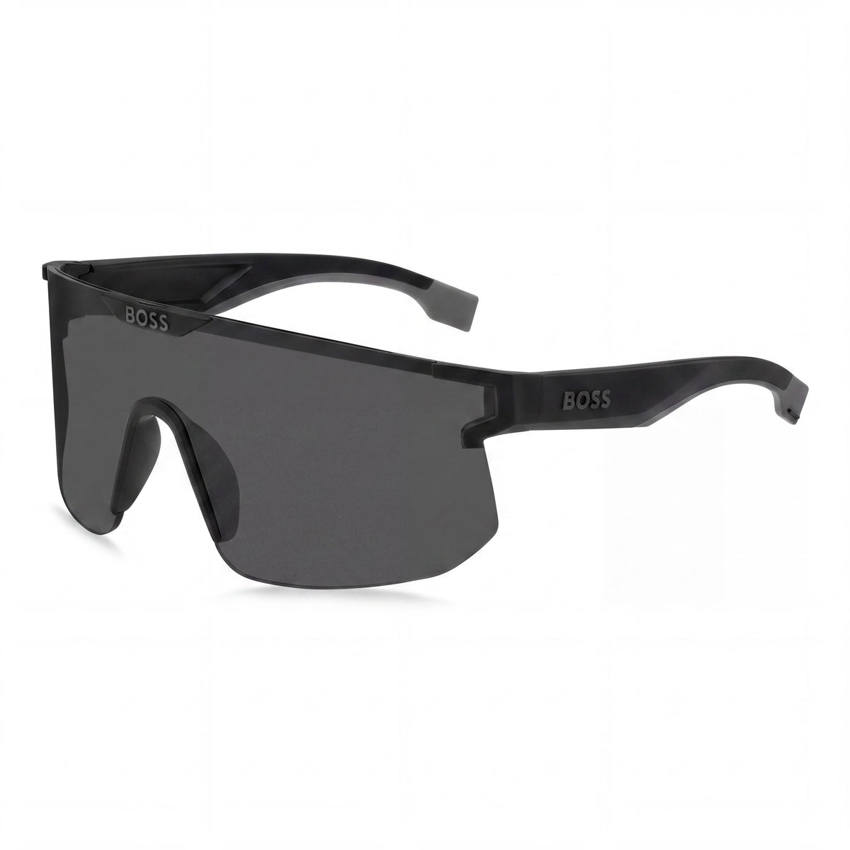 Hugo Boss Boss 1500/S Unisex Matte Black Grey ECO POLYAMIDE Frame Grey High Contrast Non-Polarized UV Protected Sunglasses 99-01-125, Photo 1