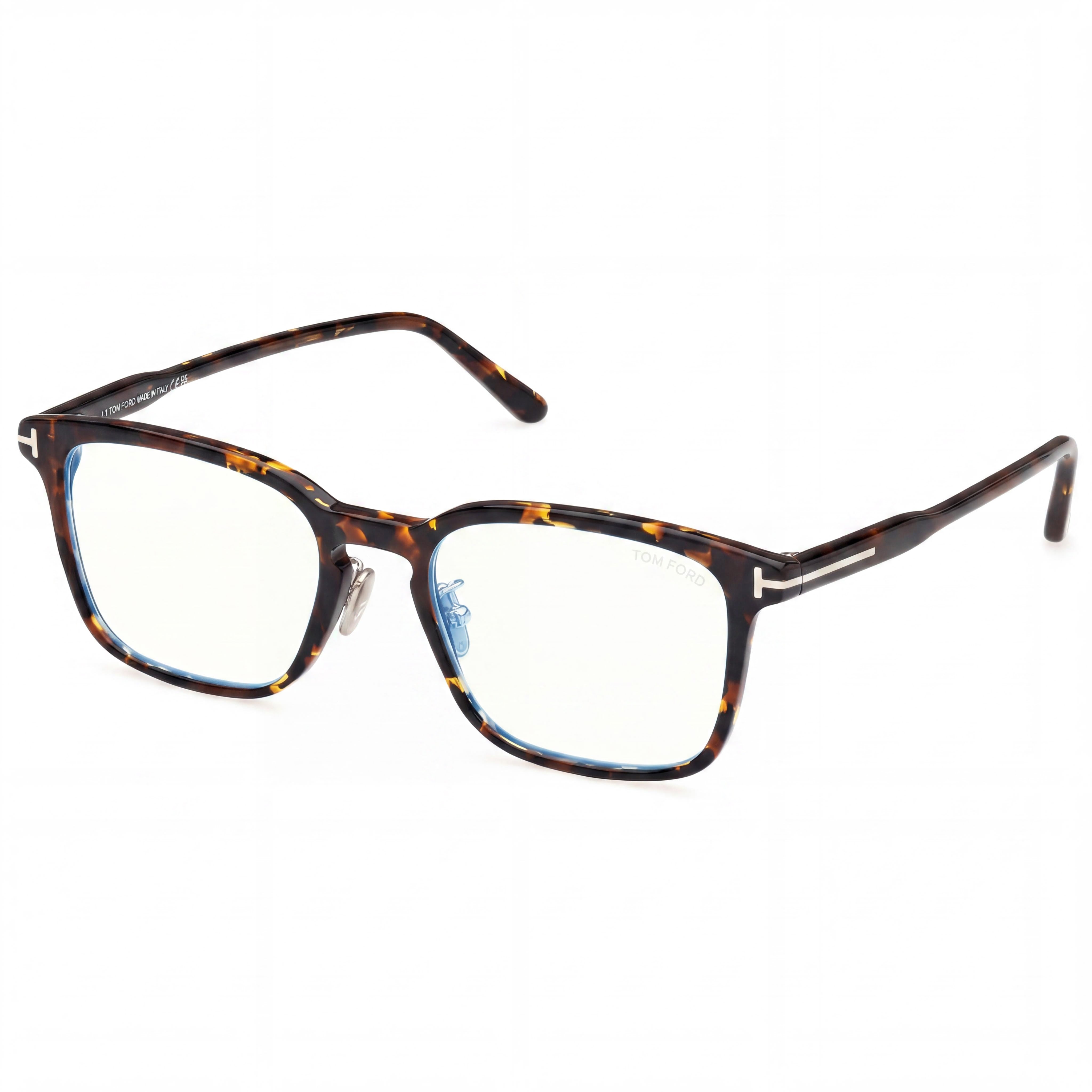 Tom Ford Ft5928-d-b Hombre Montura Habana Filtro Azul Lentes de Policarbonato Marrón 53mm, Photo 1
