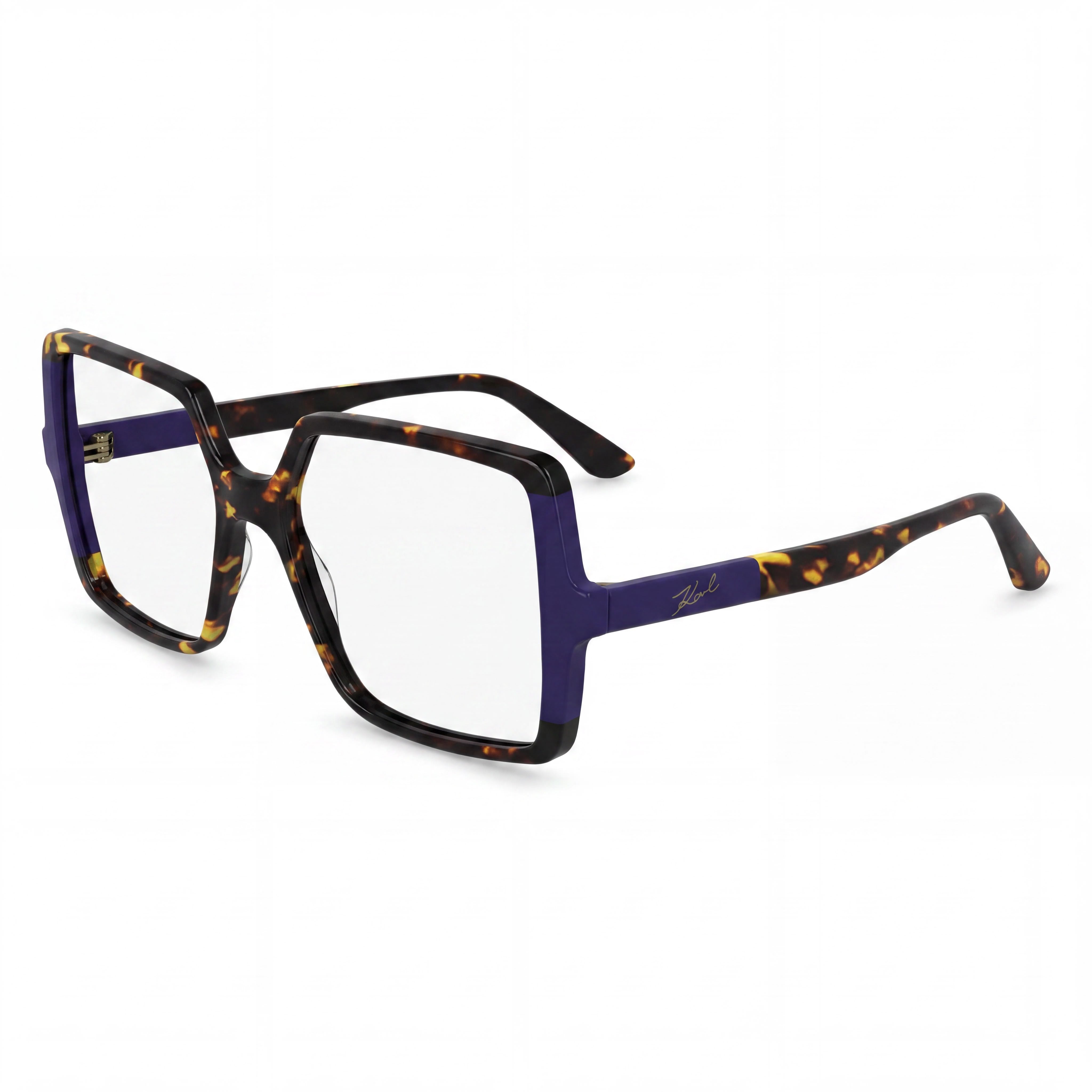KARL LAGERFELD Kl6169 Women's Acetate Eyewear Frames in Tokyo Tortoise Violet with 54mm Lens Width, Photo 1